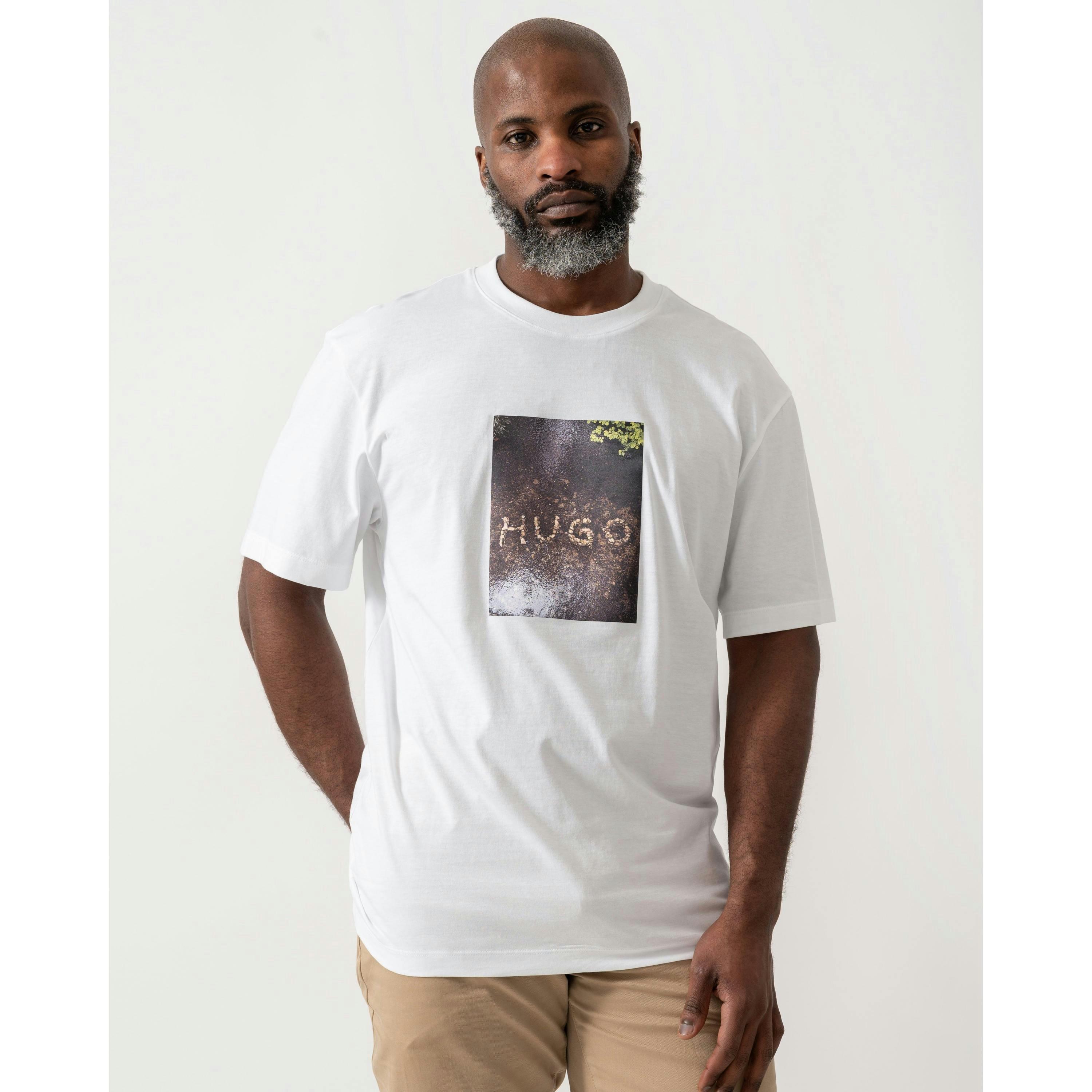 Hugo Boss Graphic T-Shirt  in White , view 1 of 4
