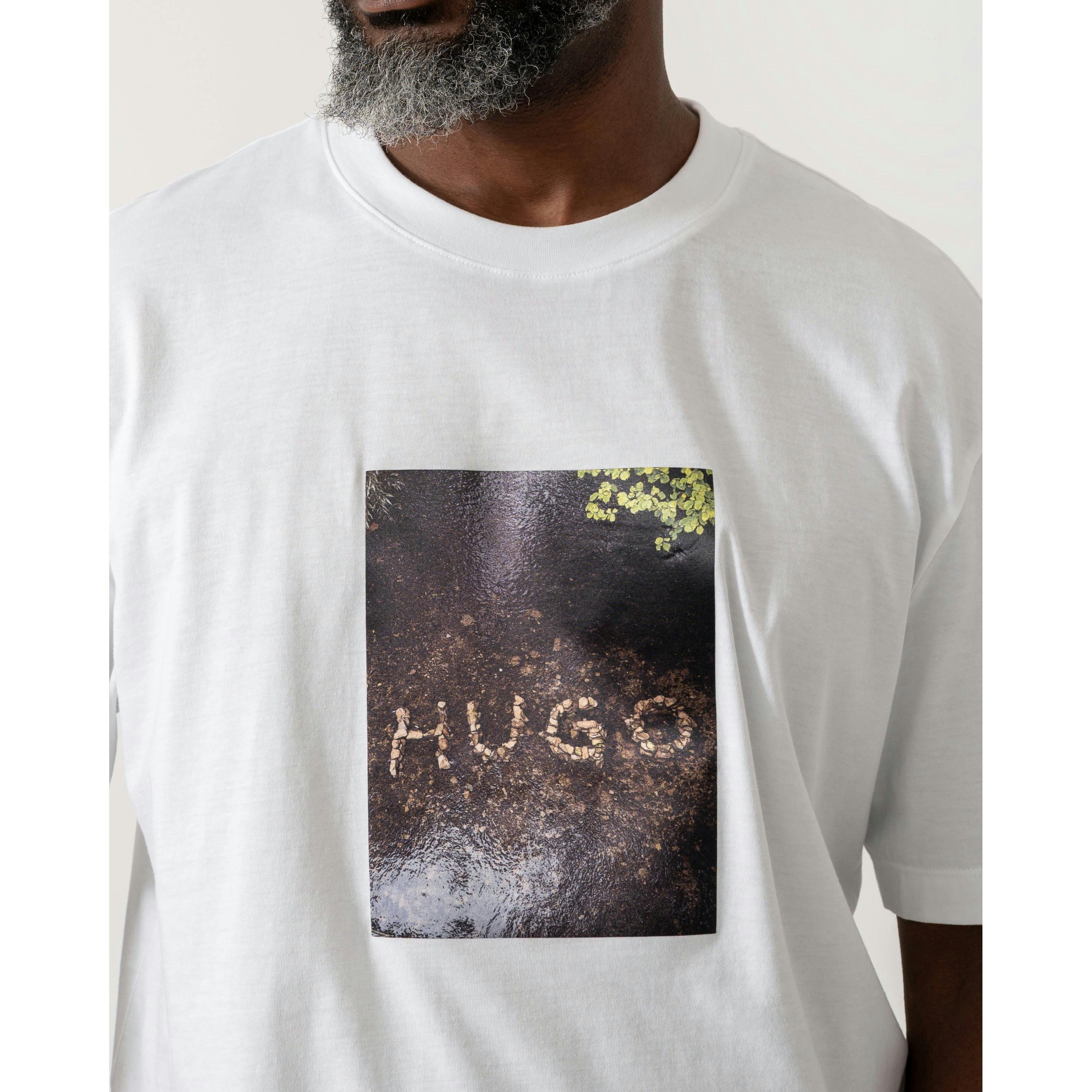 Hugo Boss Graphic T-Shirt  in White , view 3 of 4