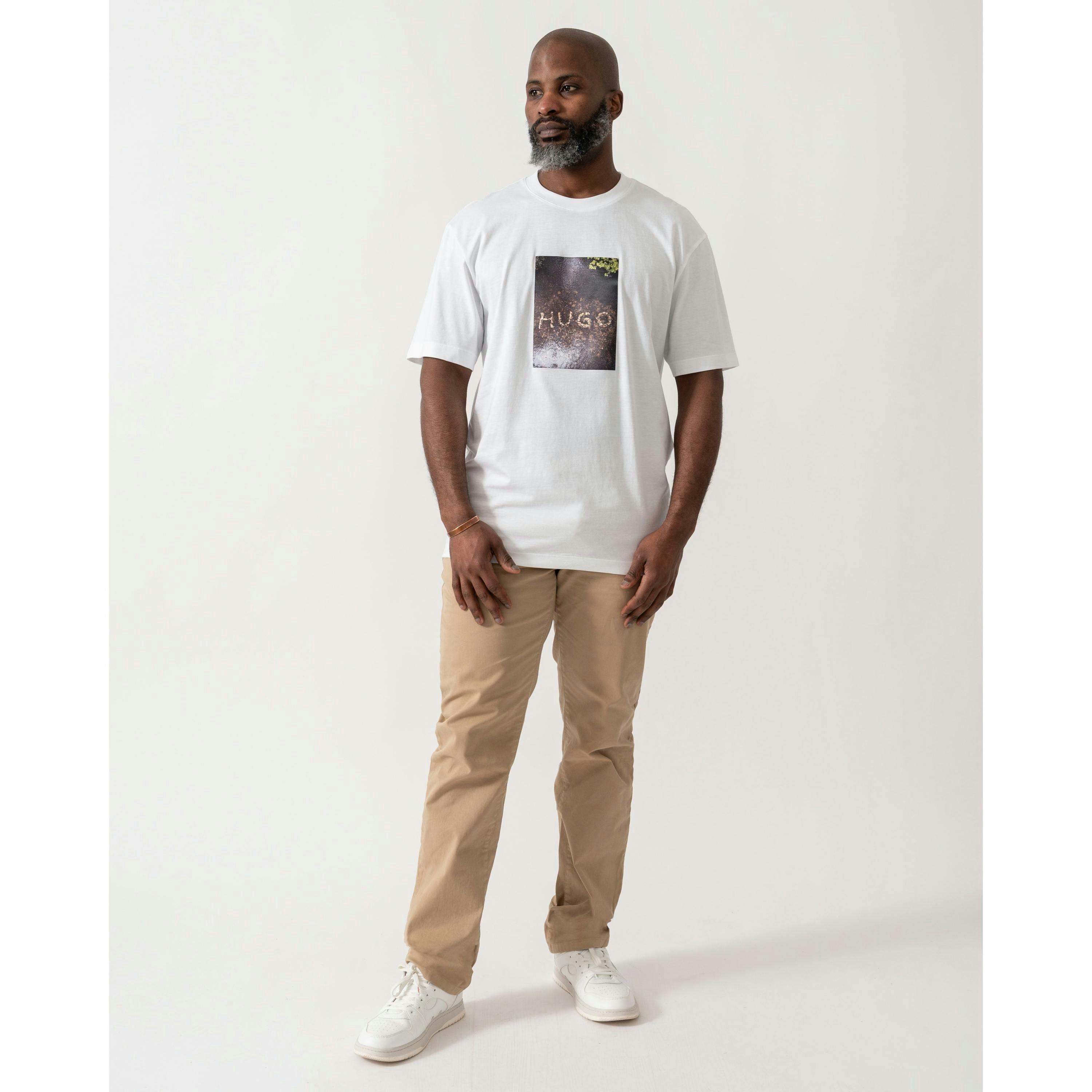 Hugo Boss Graphic T-Shirt  in White , view 4 of 4