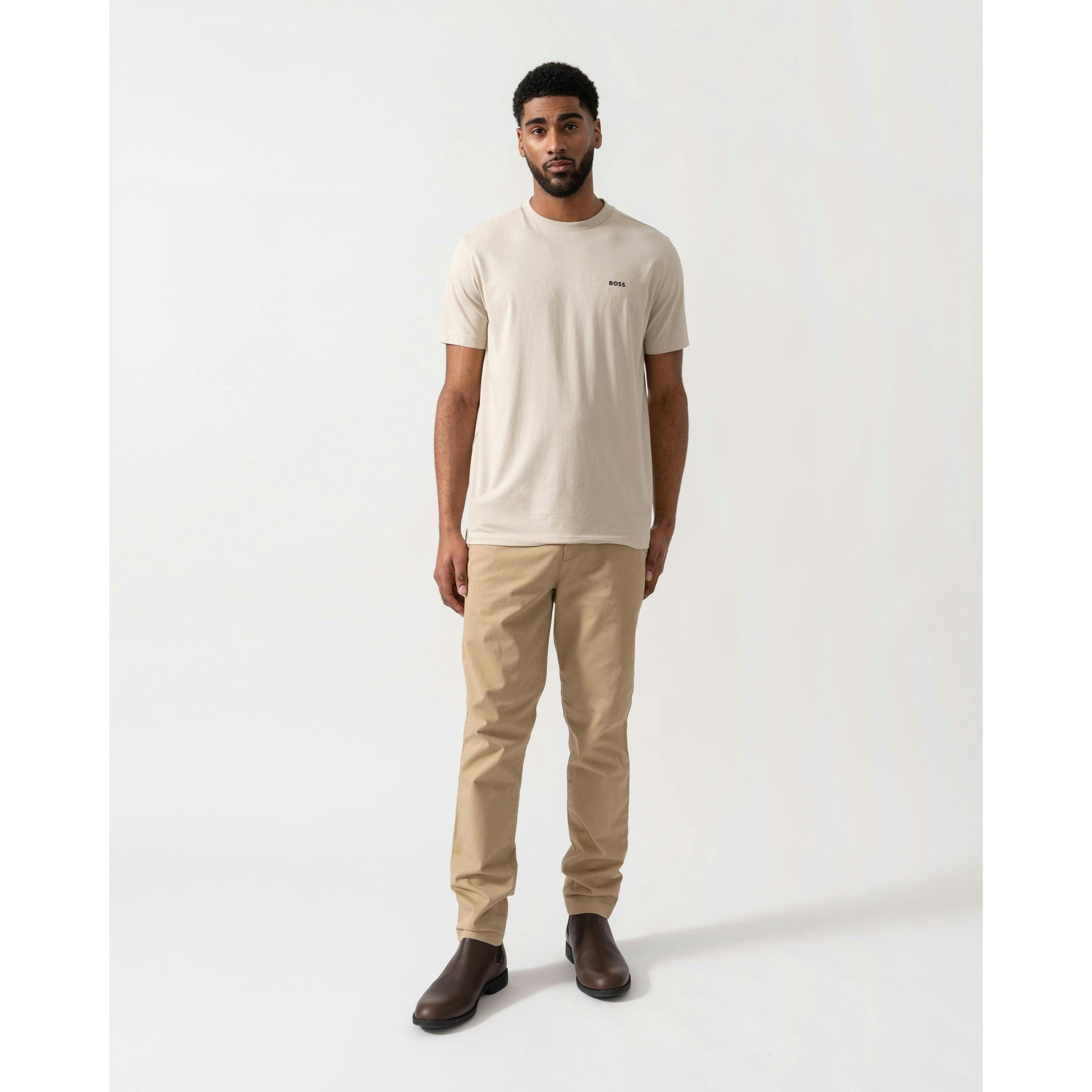 Hugo Boss Contrast Logo T-Shirt  in Grey , view 4 of 4