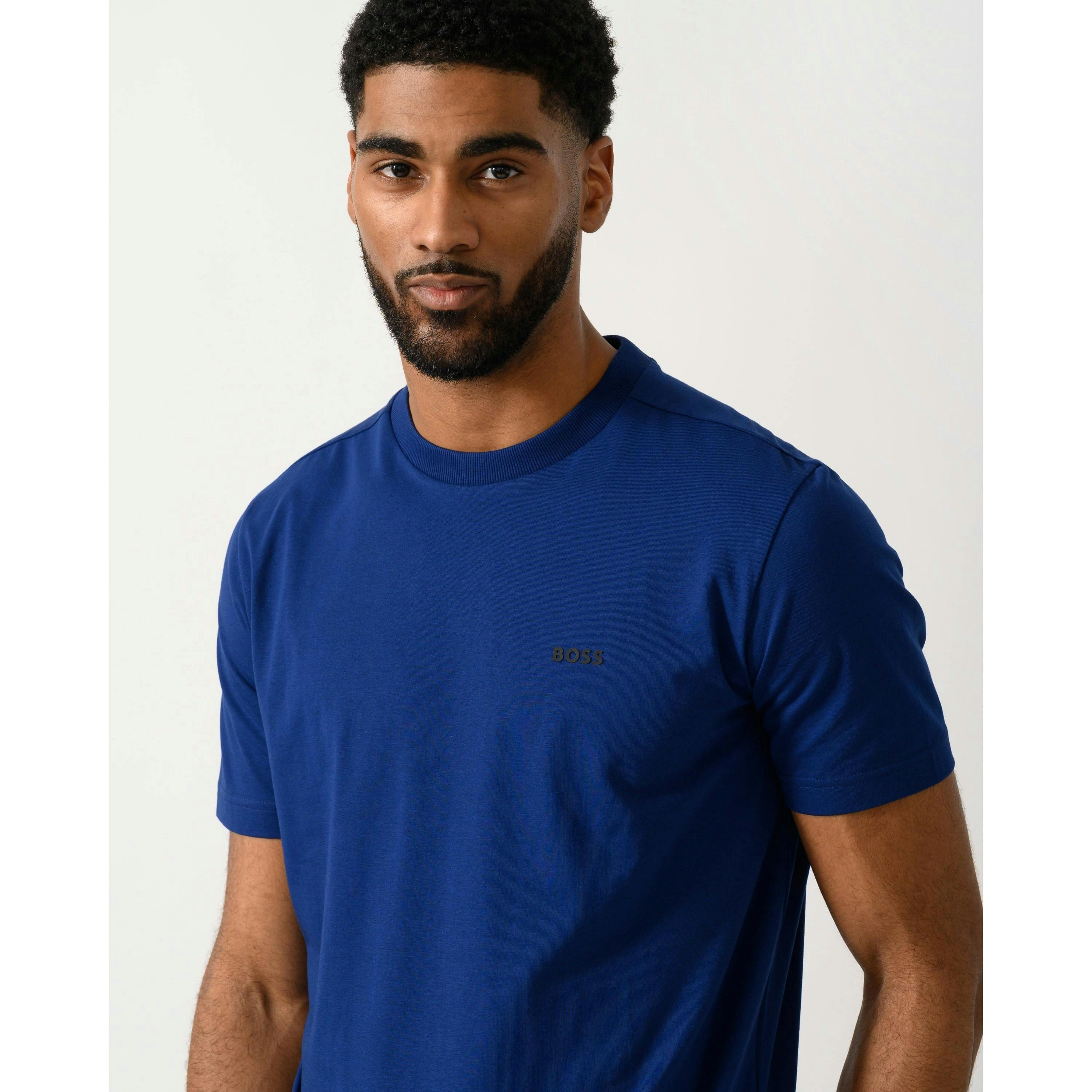 Hugo Boss Contrast Logo T-Shirt  in Purple , view 3 of 4