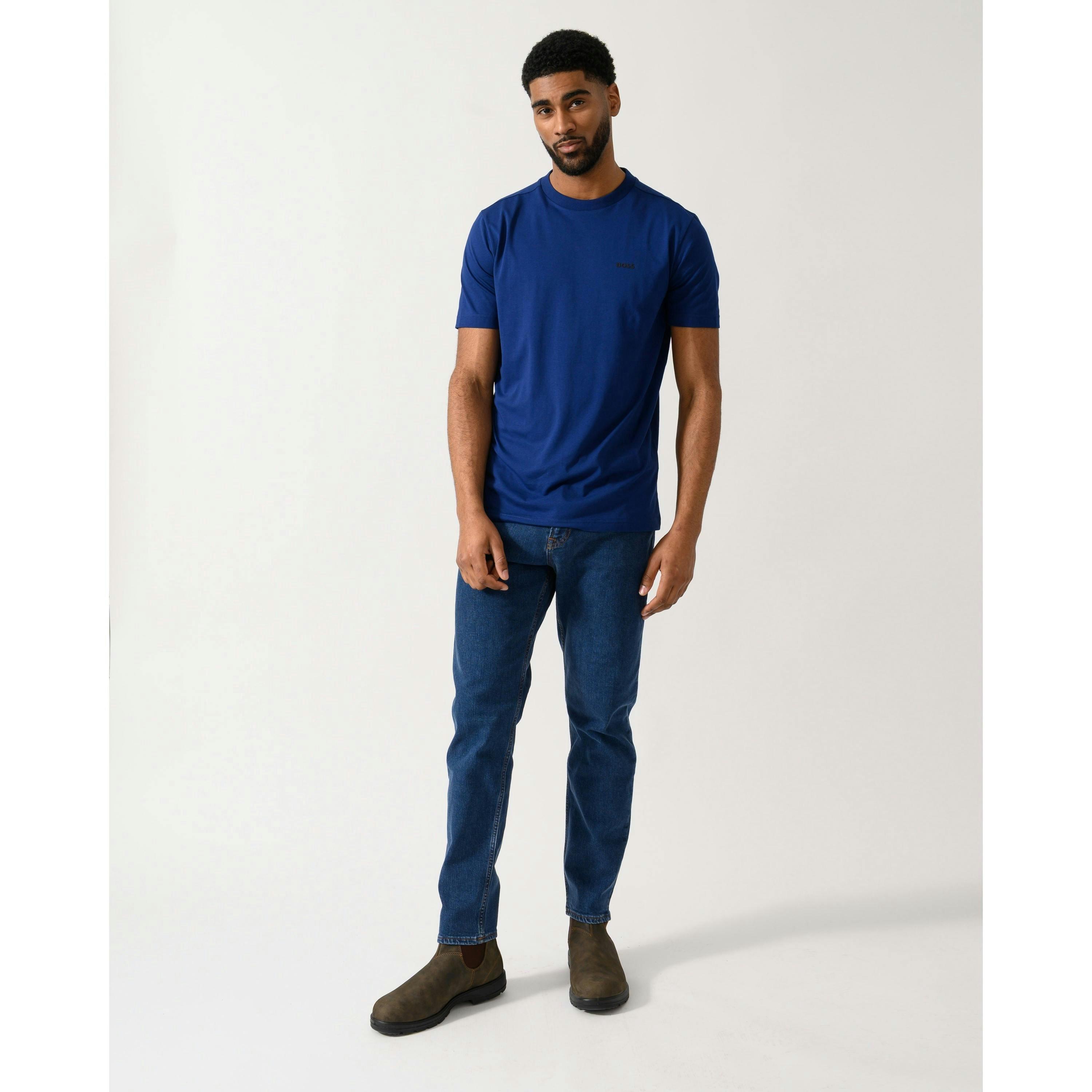 Hugo Boss Contrast Logo T-Shirt  in Purple , view 4 of 4