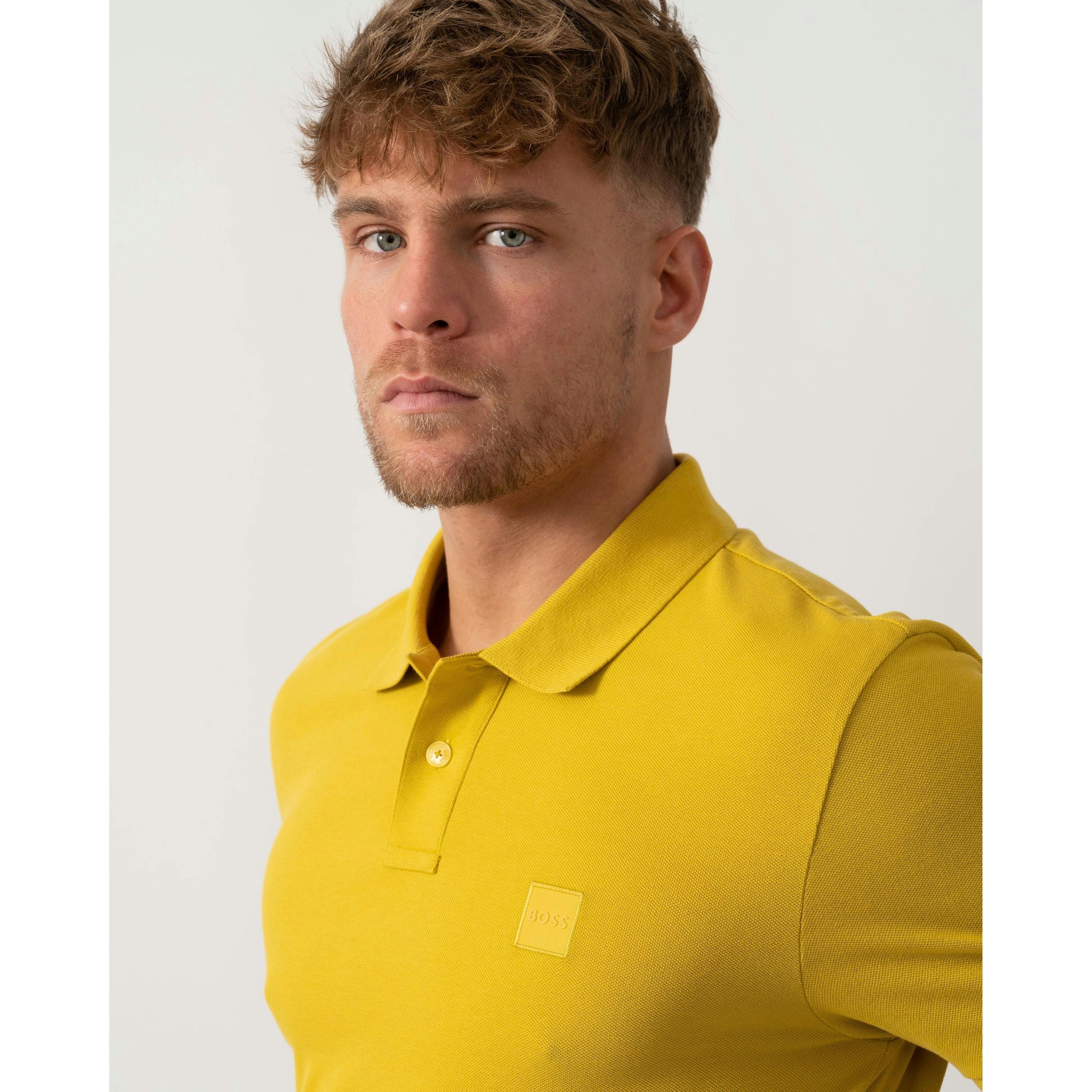 Hugo Boss Polo Shirt  in Gold , view 4 of 4