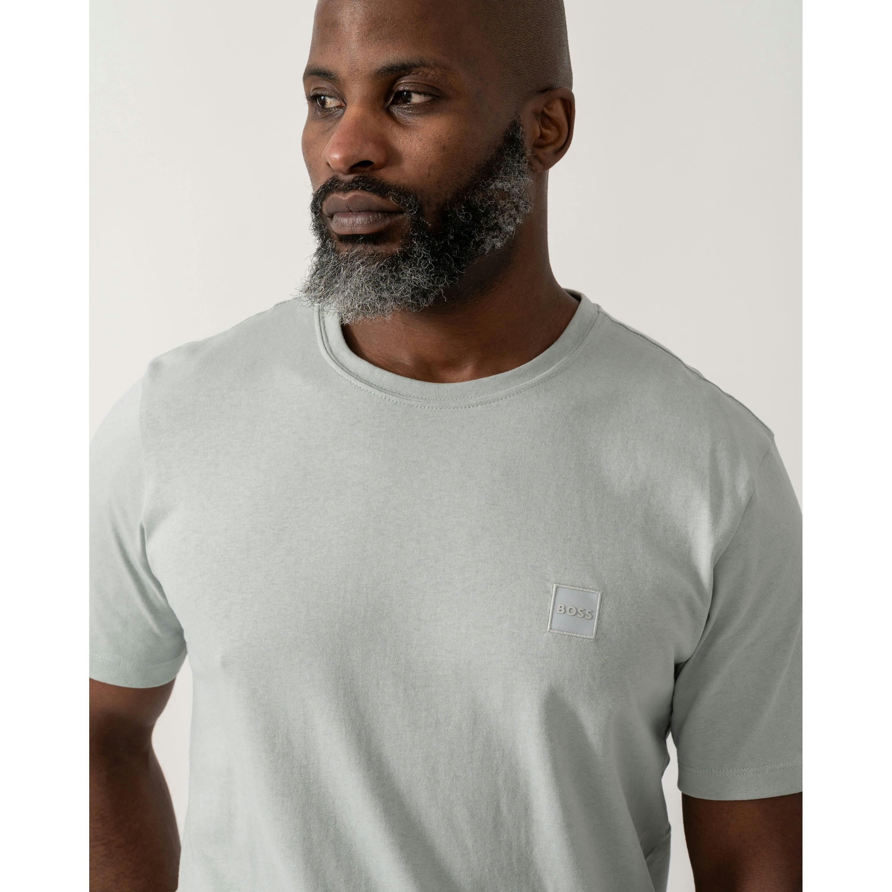 Hugo Boss Logo Patch T-Shirt  in Green , view 4 of 4