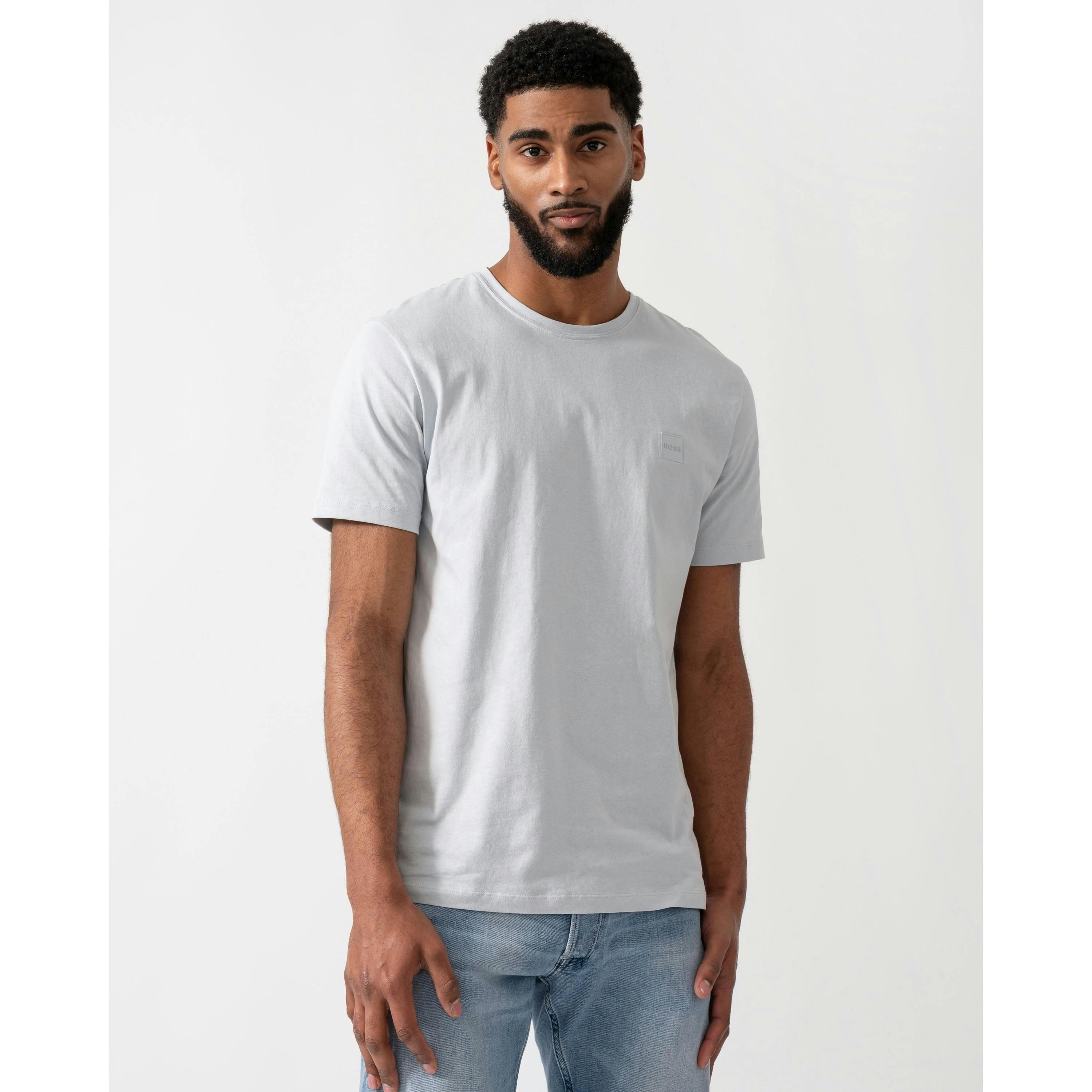 Hugo Boss Logo Patch T-Shirt  in Grey , view 1 of 4