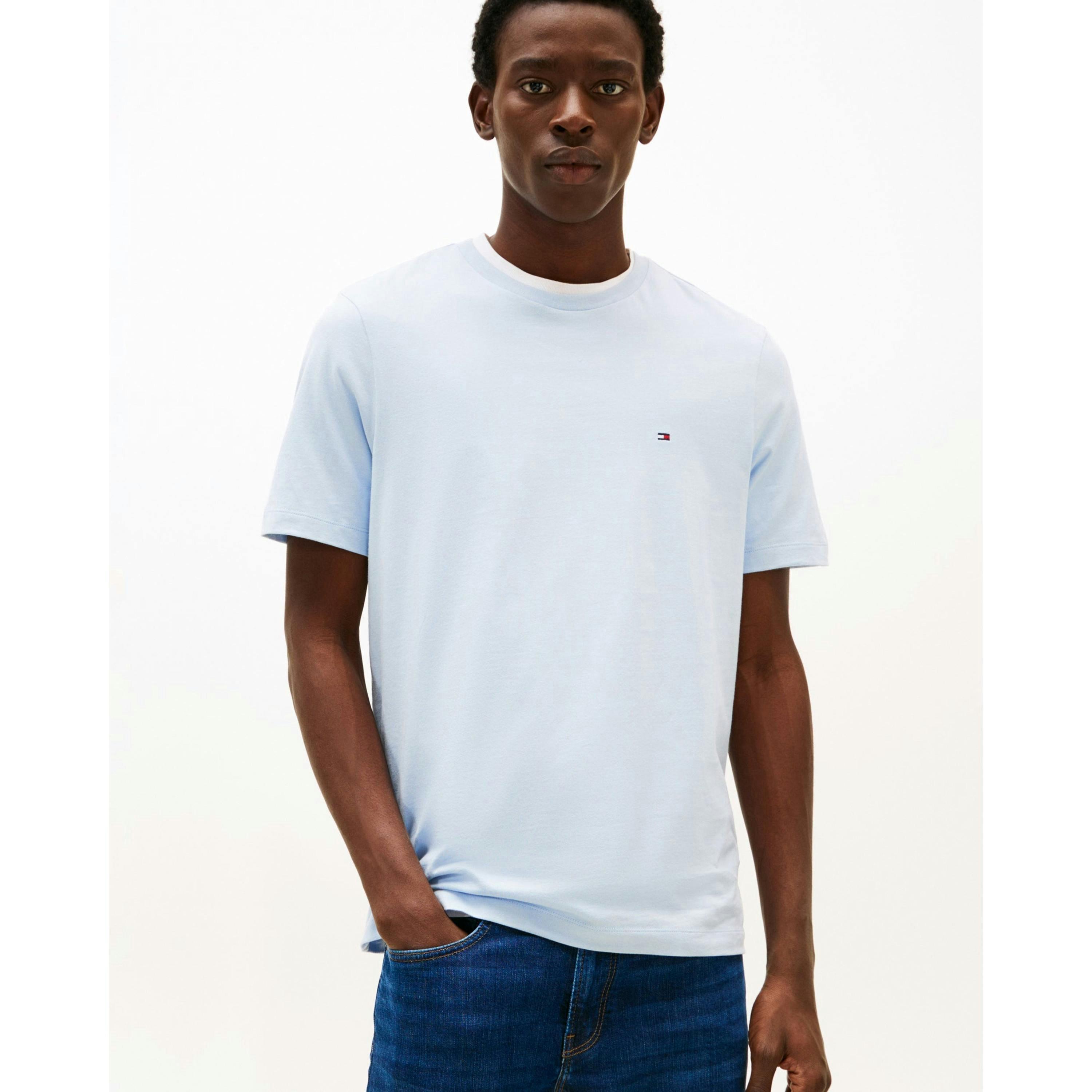Tommy Hilfiger Solid T-Shirt  in Grey , view 1 of 5