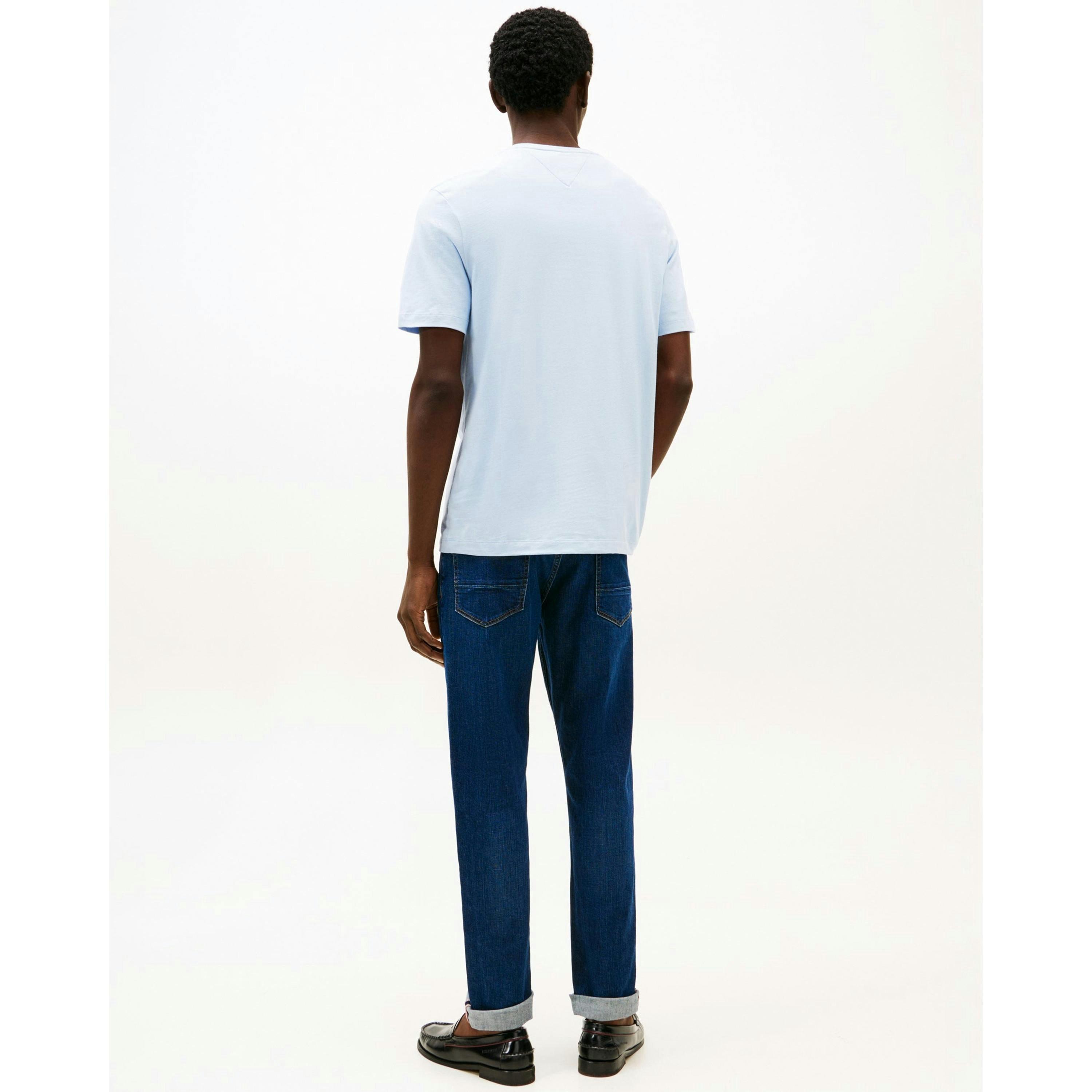 Tommy Hilfiger Solid T-Shirt  in Blue , view 2 of 5