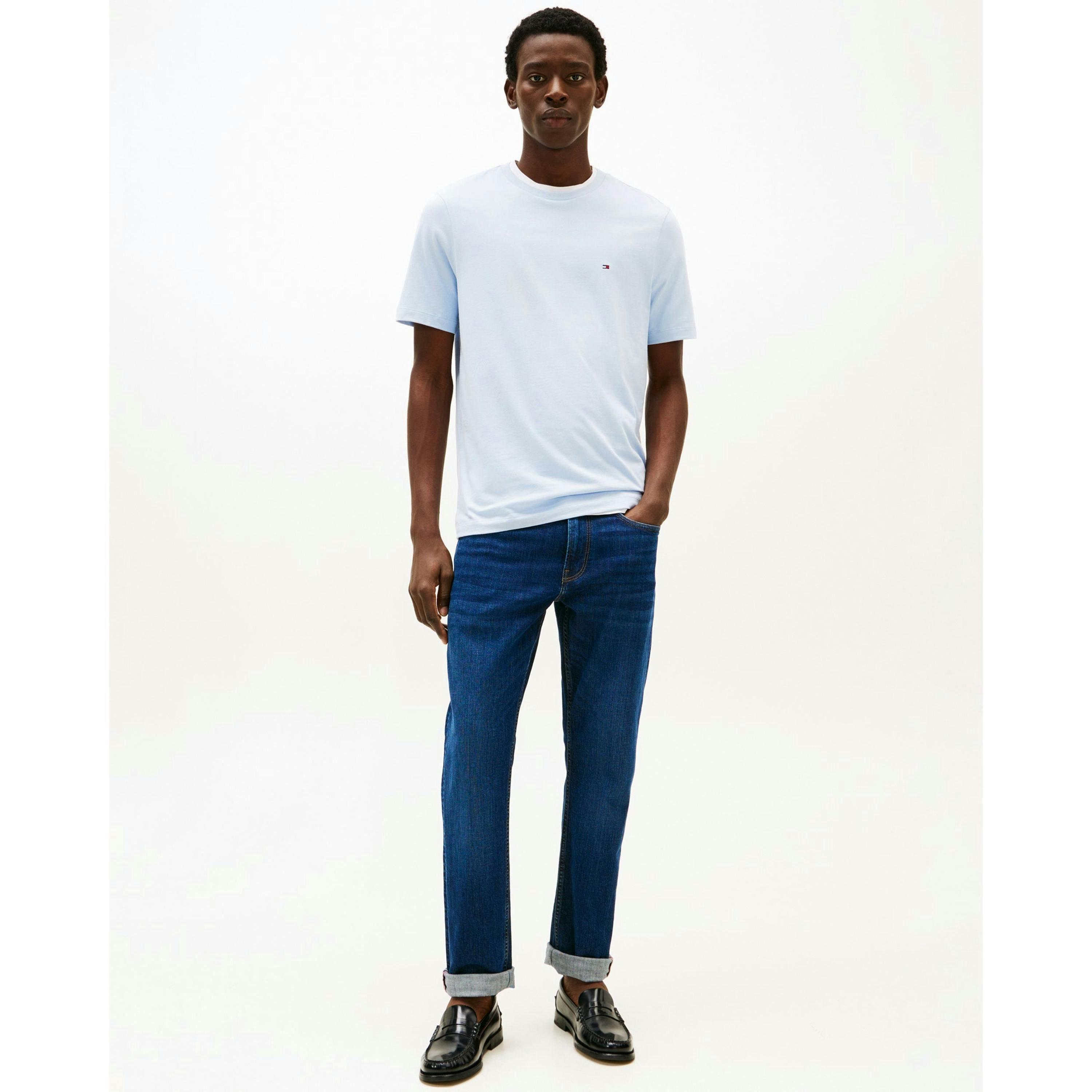 Tommy Hilfiger Solid T-Shirt  in Blue , view 5 of 5