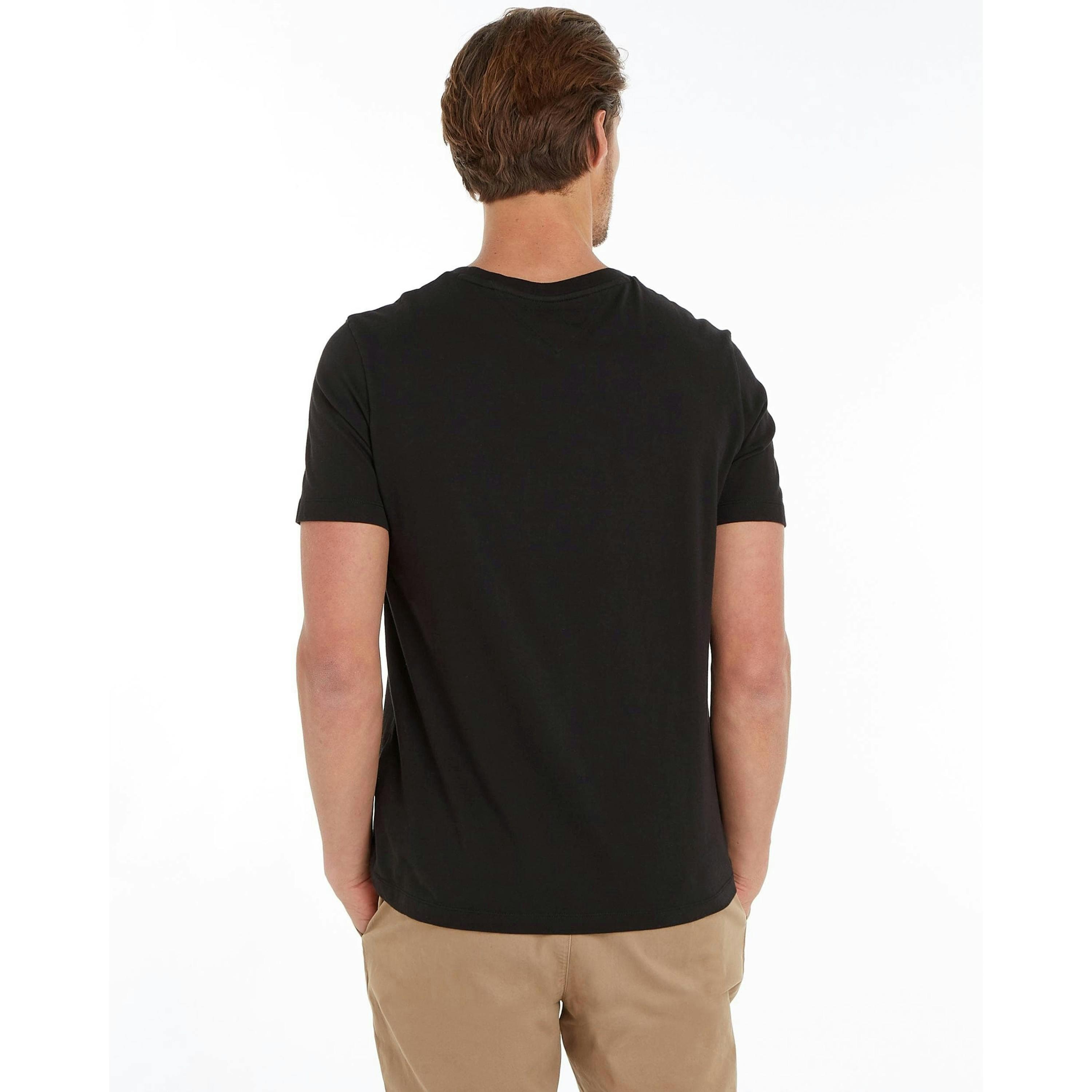 Tommy Hilfiger Solid T-Shirt  in Black , view 2 of 5