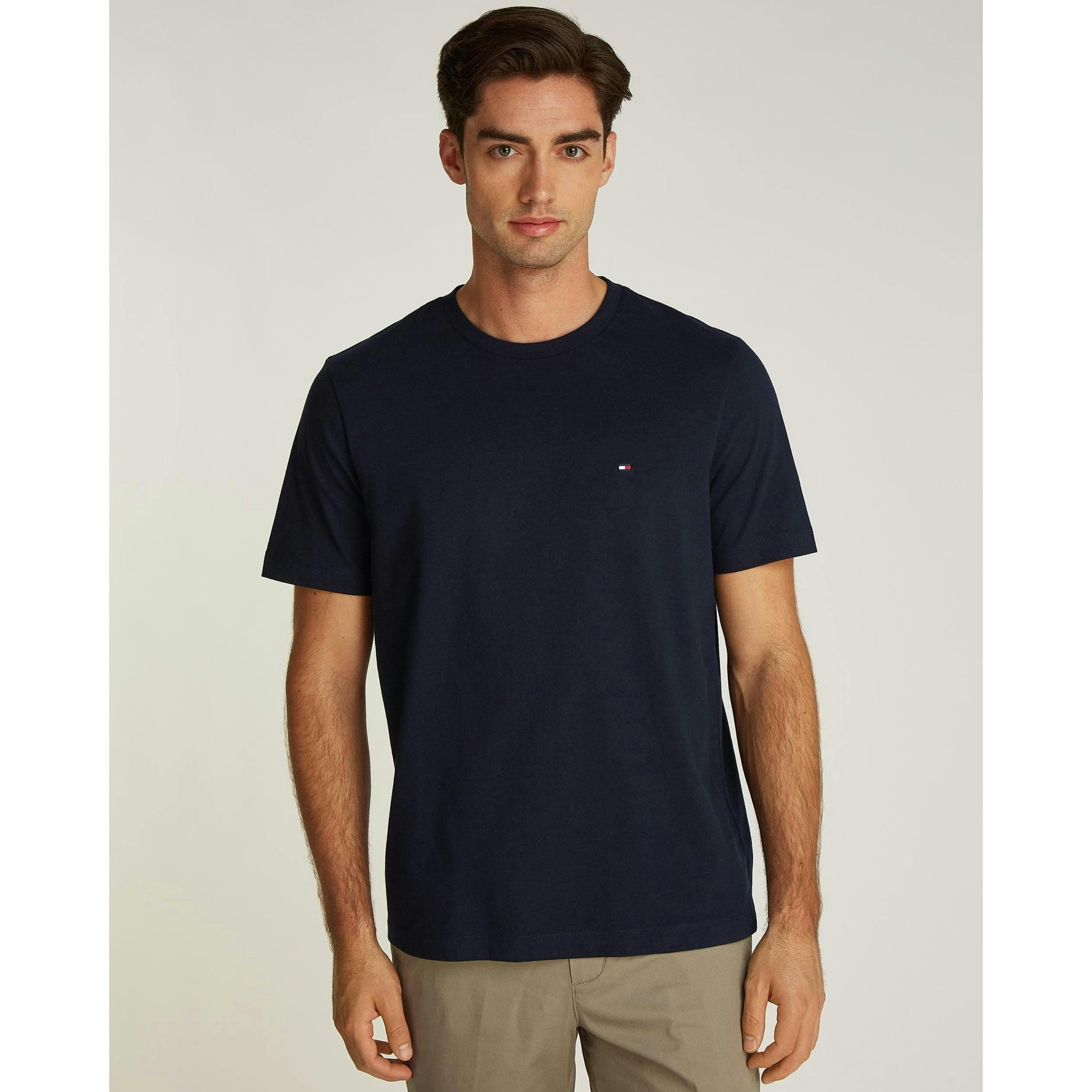 Tommy Hilfiger Solid T-Shirt  in Blue , view 1 of 5