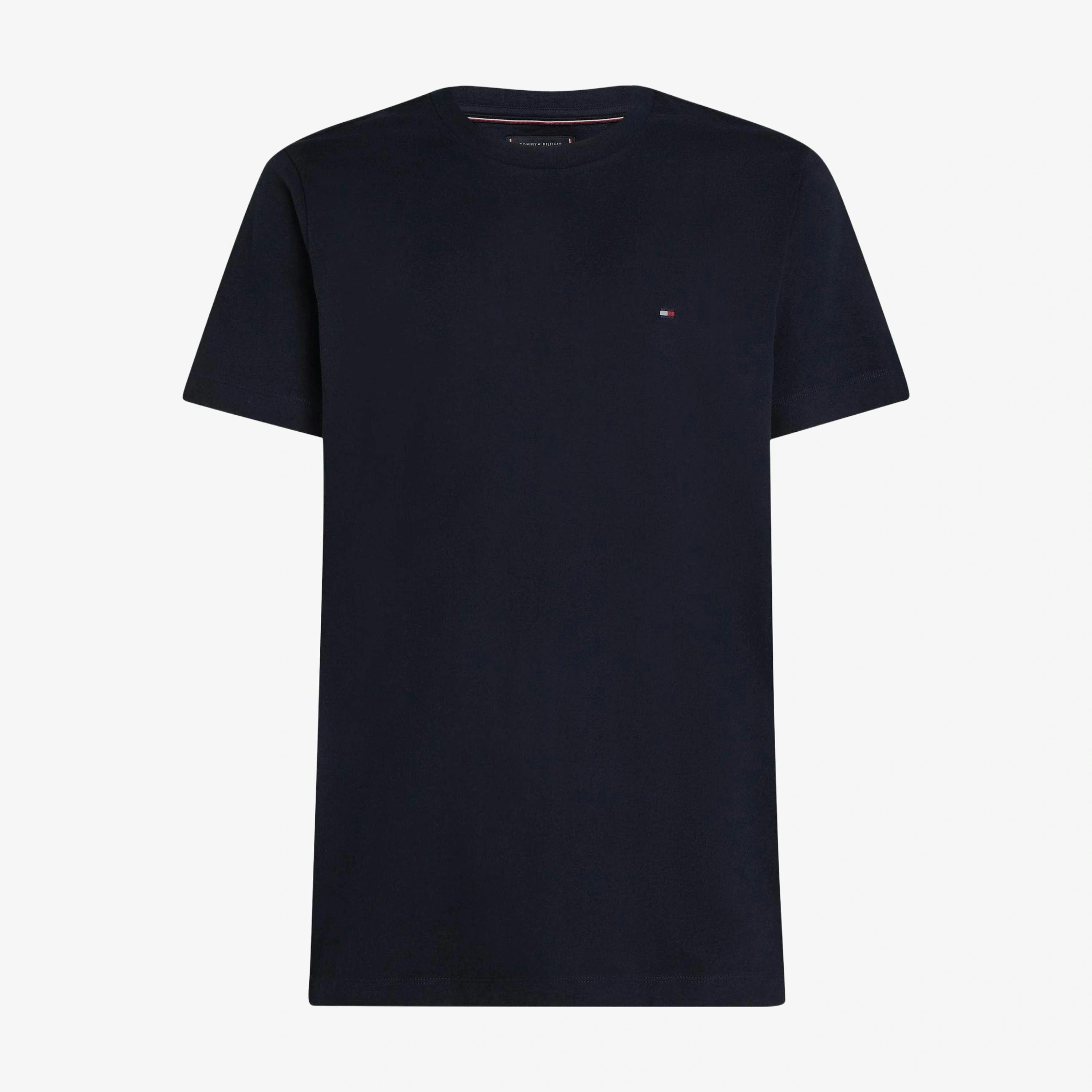 Tommy Hilfiger Solid T-Shirt  in Blue , view 4 of 5