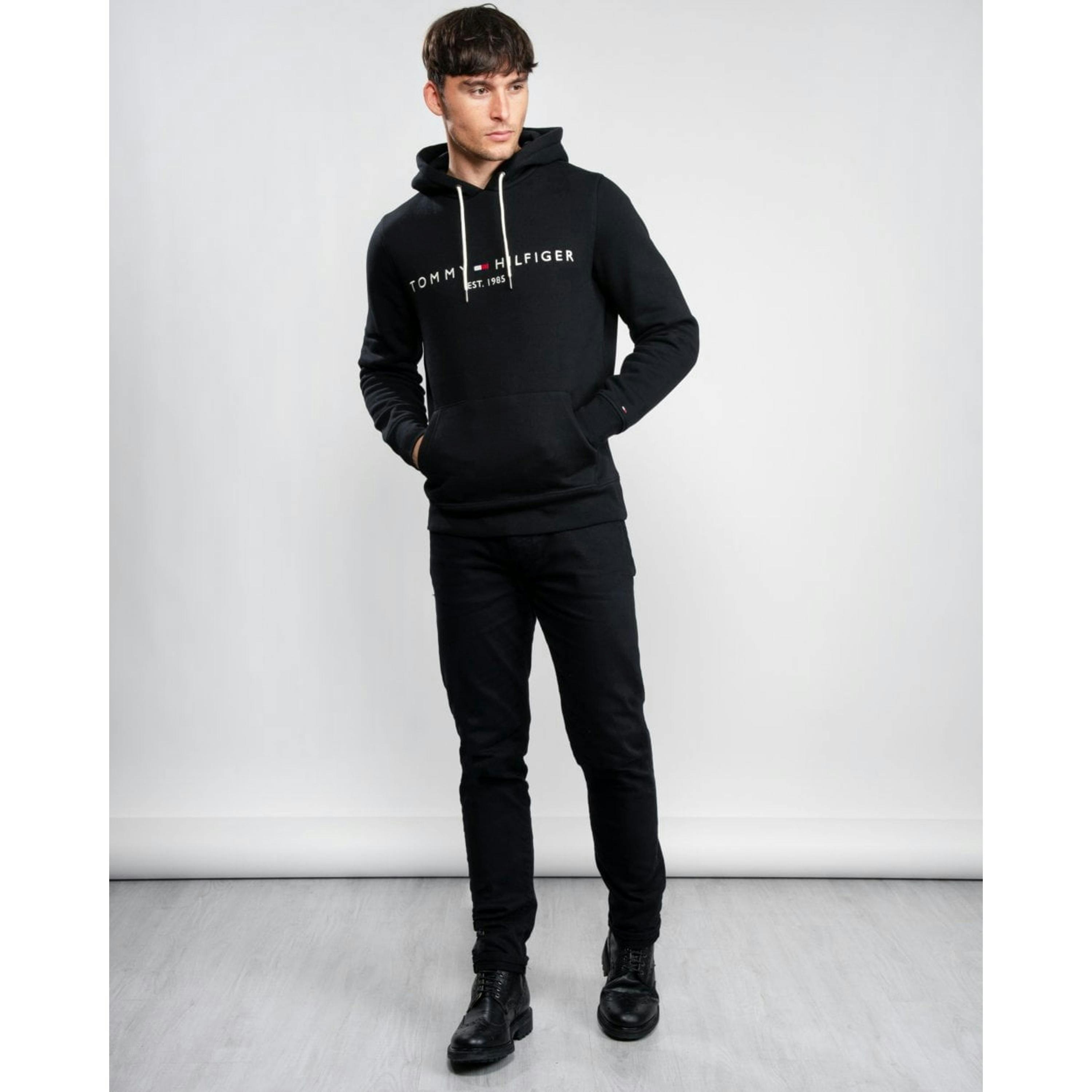 Tommy Hilfiger Logo Hoodie  in Black , view 1 of 4