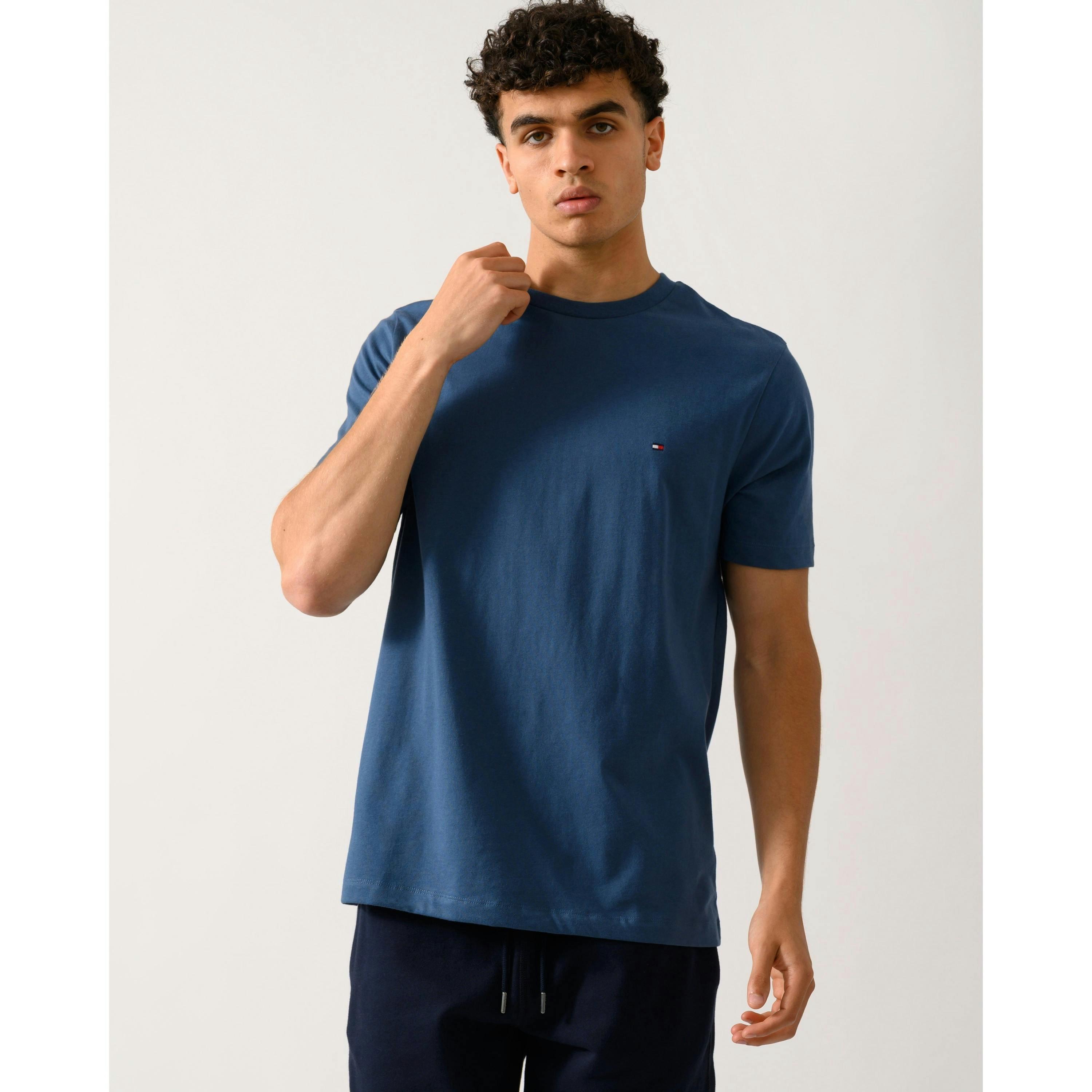 Tommy Hilfiger Solid T-Shirt  in Blue , view 1 of 4