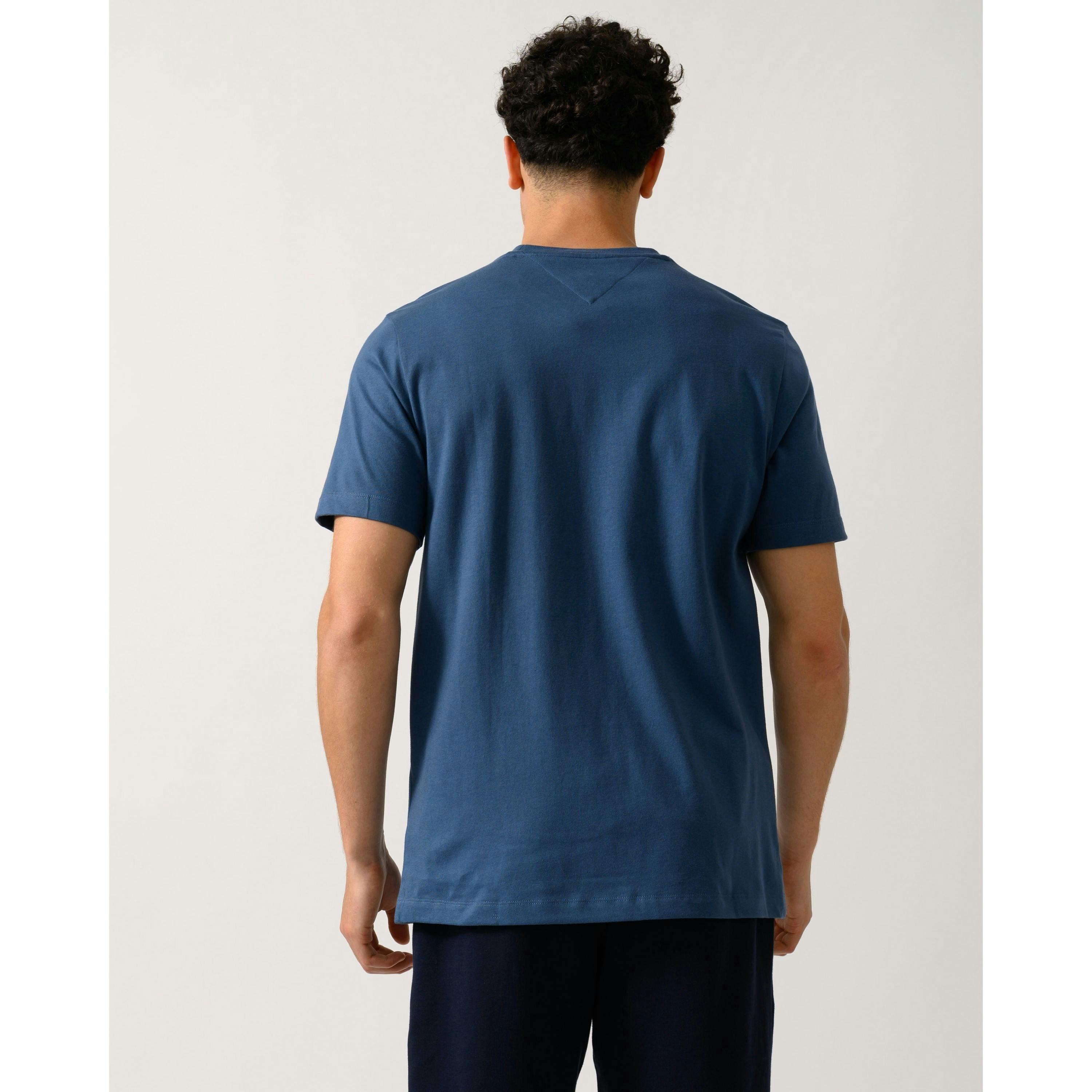 Tommy Hilfiger Solid T-Shirt  in Blue , view 2 of 4