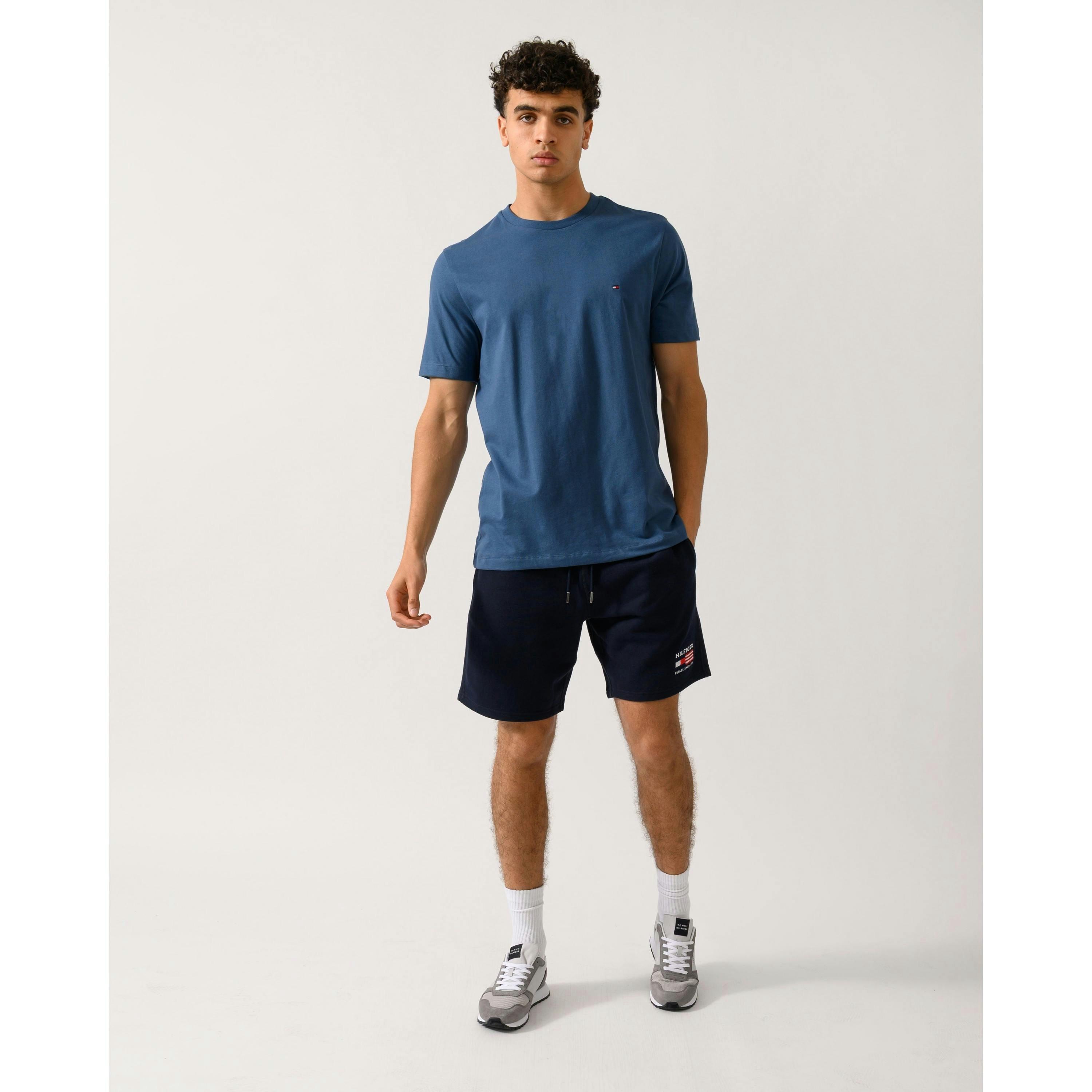 Tommy Hilfiger Solid T-Shirt  in Blue , view 4 of 4