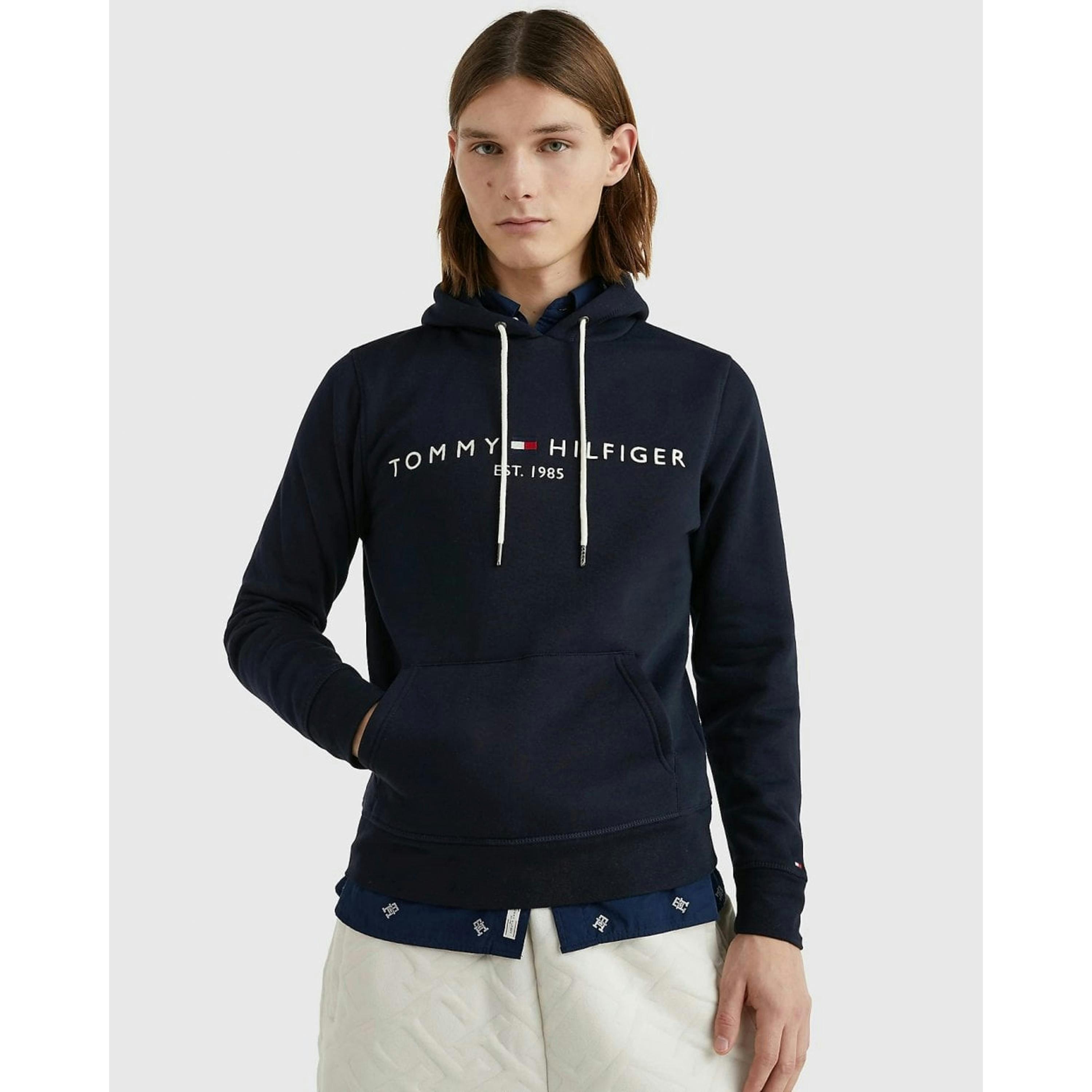 Tommy Hilfiger Tommy Logo Hoodie  in Blue , view 1 of 5