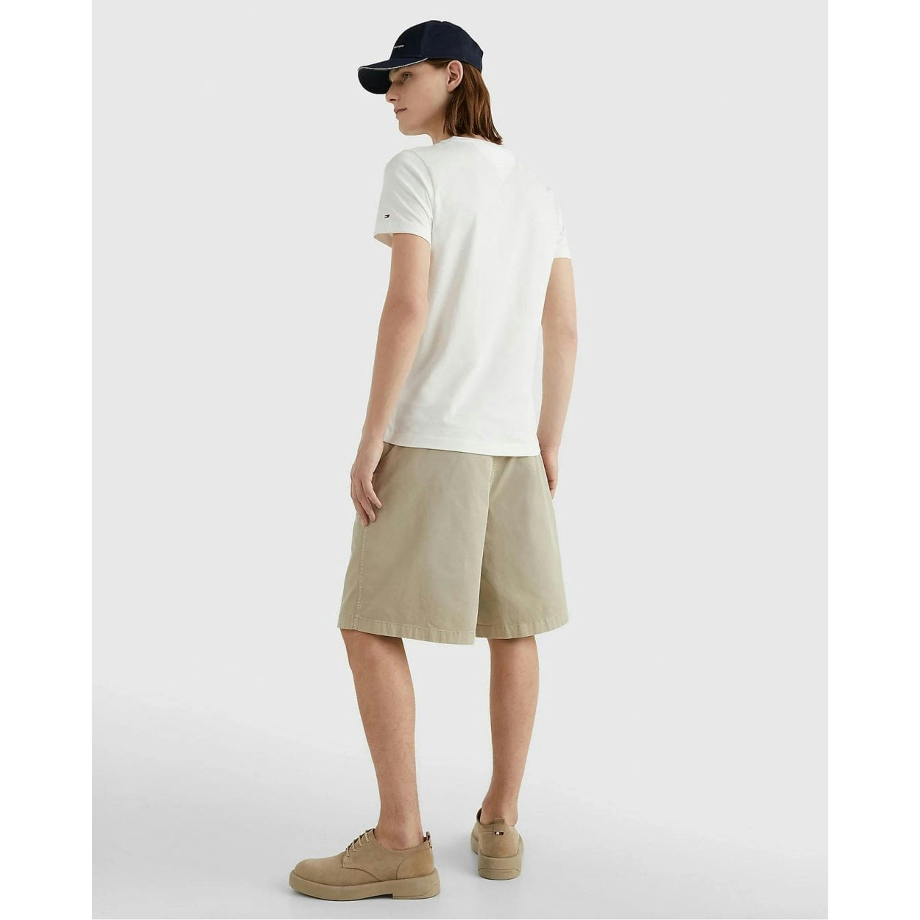 Tommy Hilfiger Logo T-Shirt  in White , view 2 of 5
