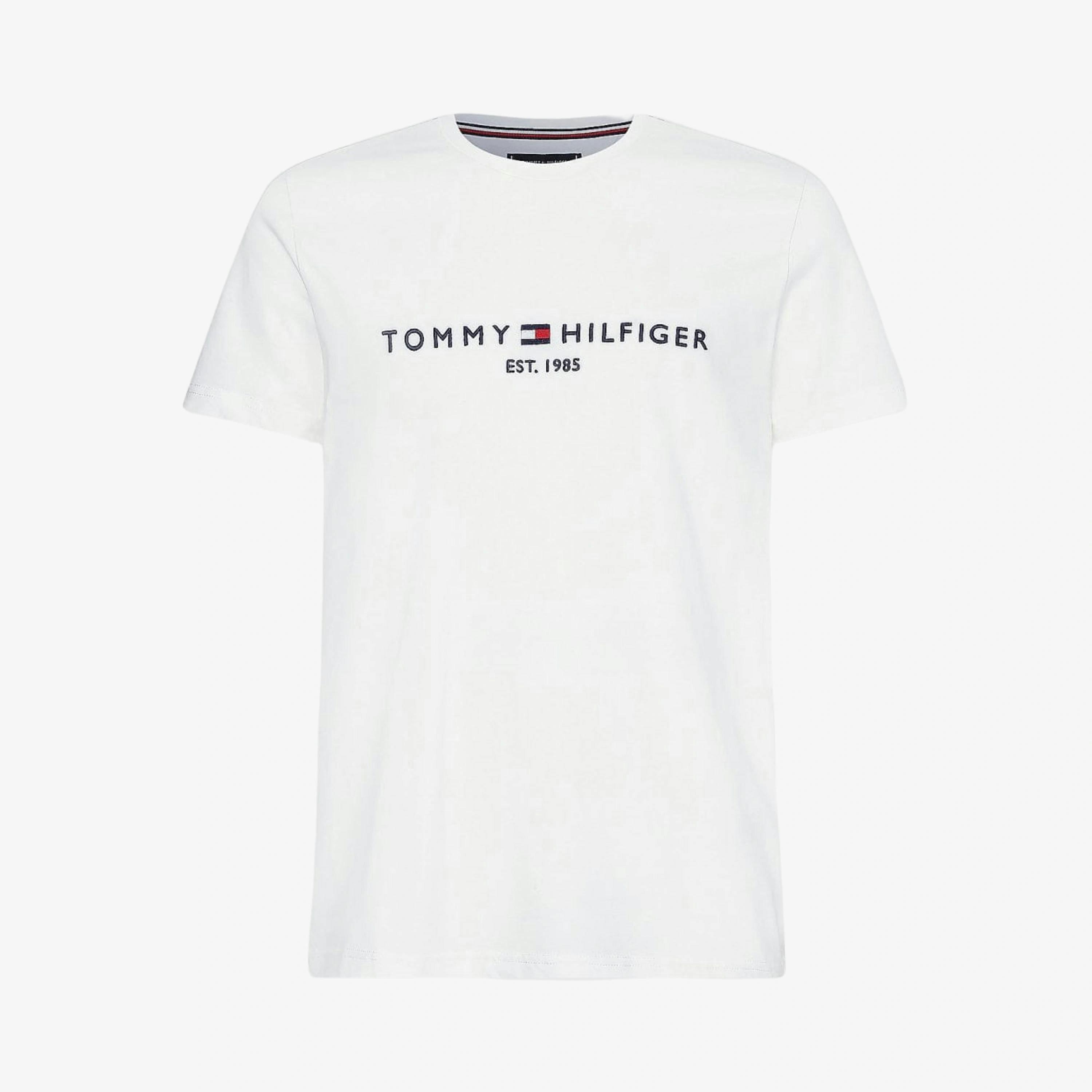 Tommy Hilfiger Logo T-Shirt  in White , view 4 of 5