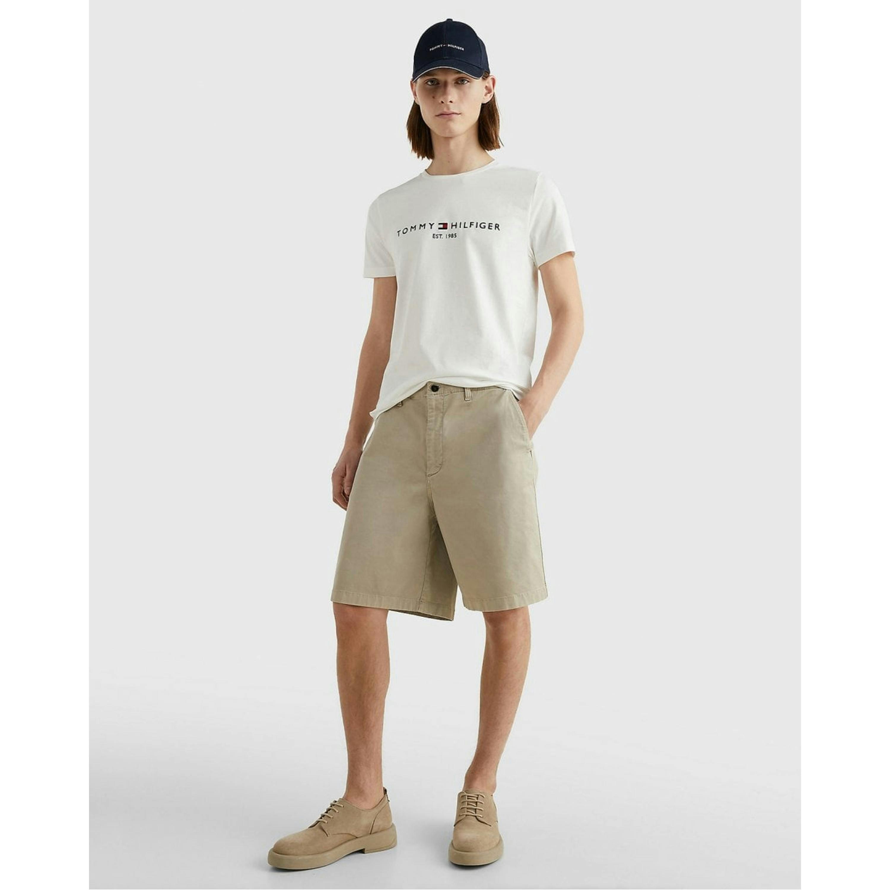 Tommy Hilfiger Logo T-Shirt  in White , view 5 of 5