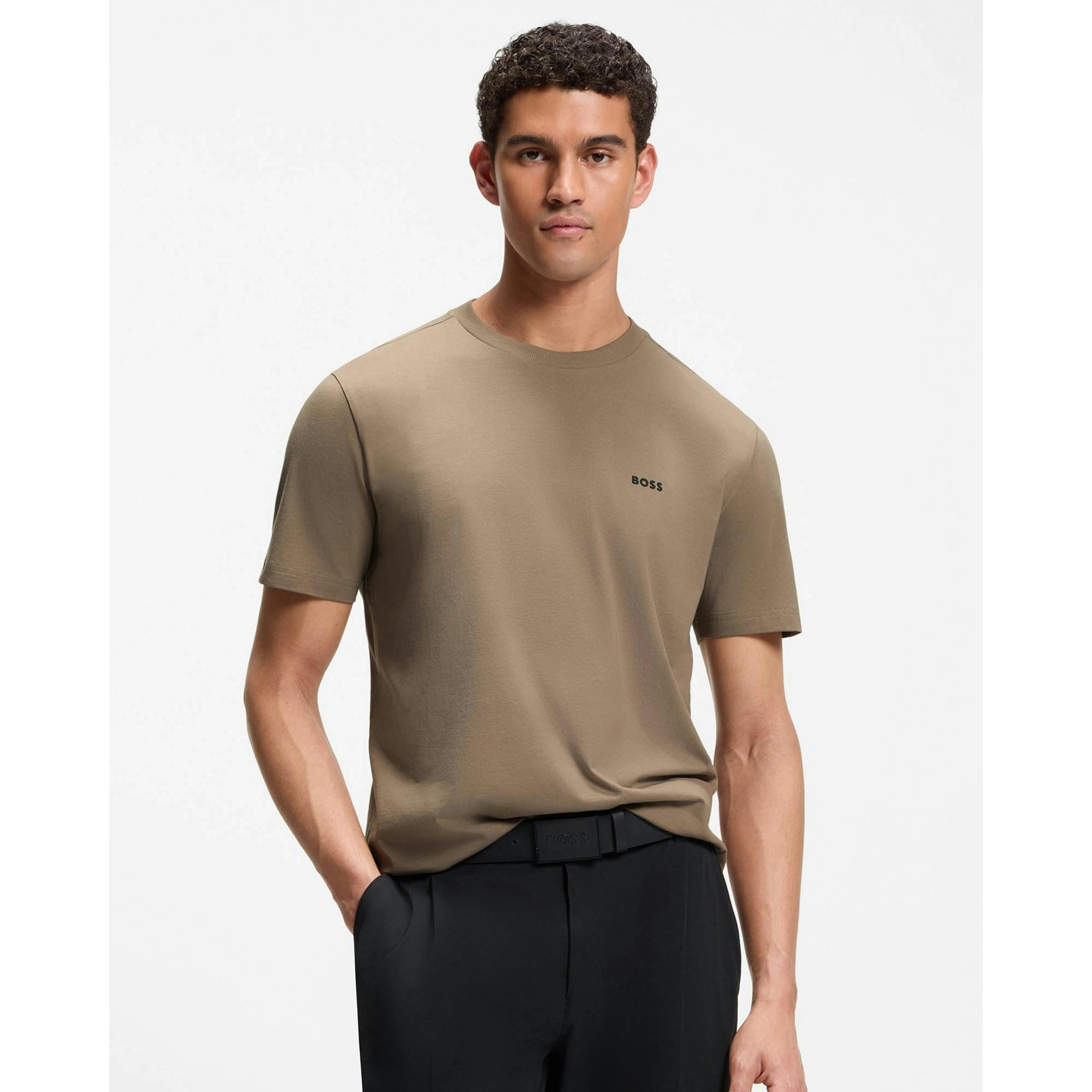 Hugo Boss Contrast Logo T-Shirt  in Grey , view 1 of 4