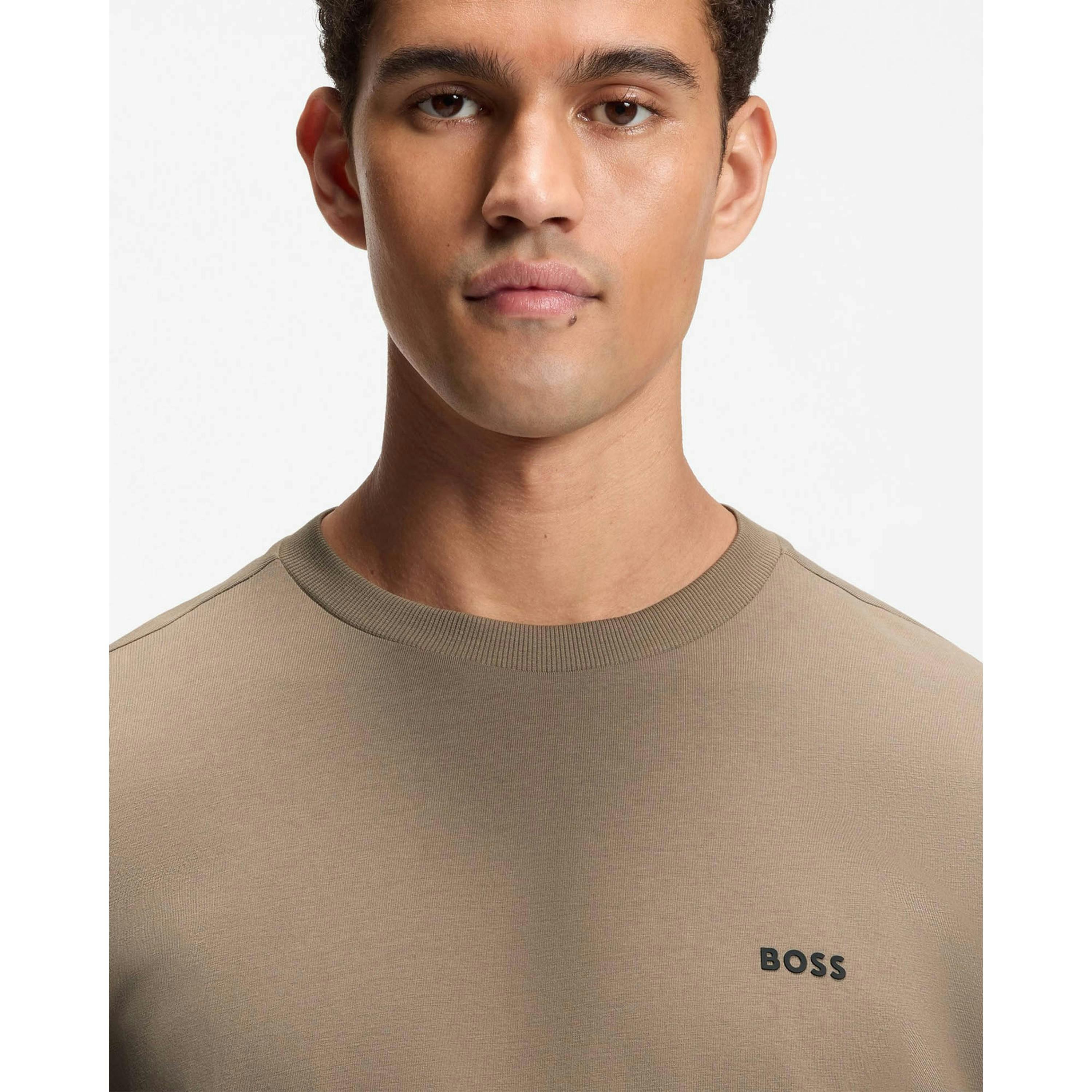 Hugo Boss Contrast Logo T-Shirt  in Grey , view 3 of 4