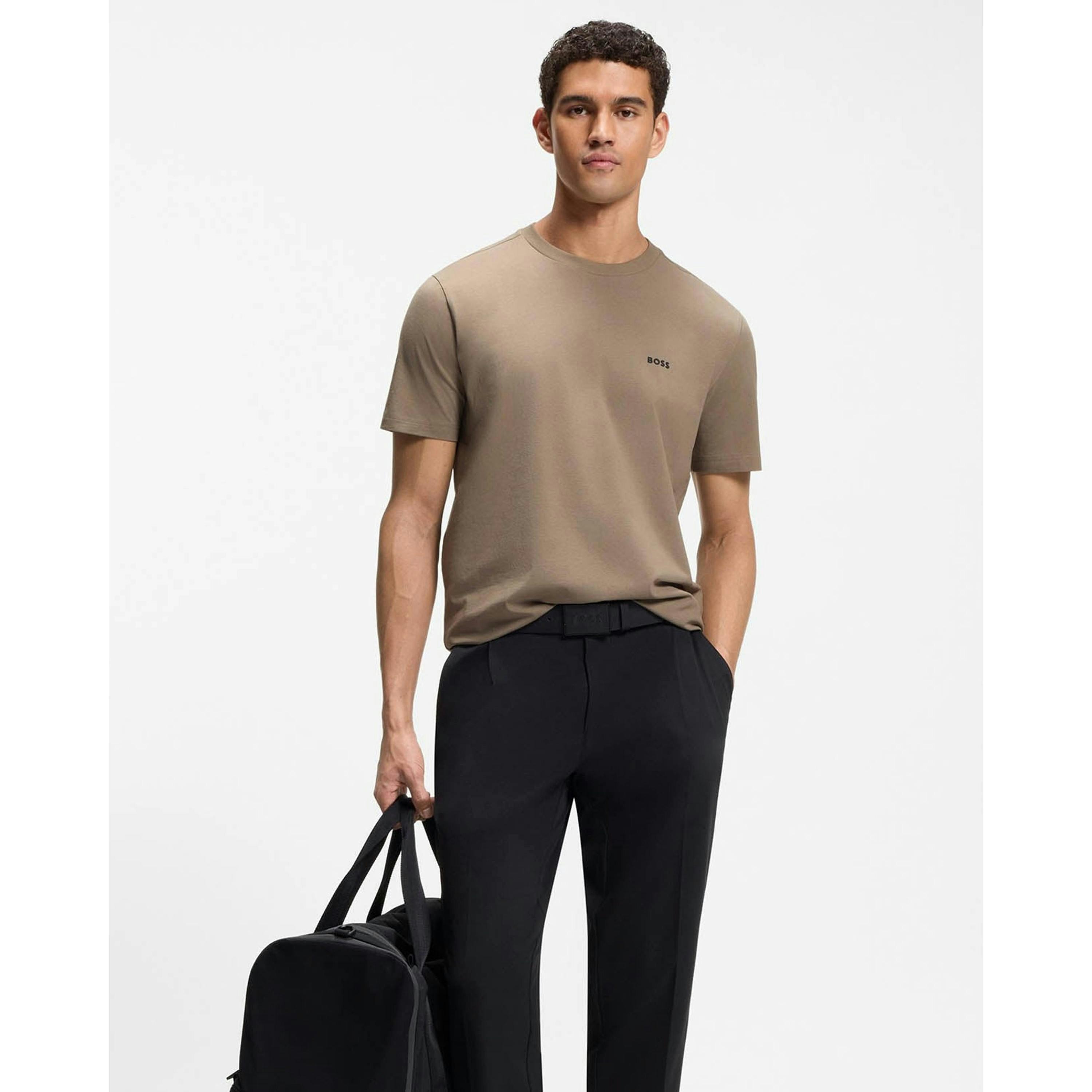 Hugo Boss Contrast Logo T-Shirt  in Grey , view 4 of 4