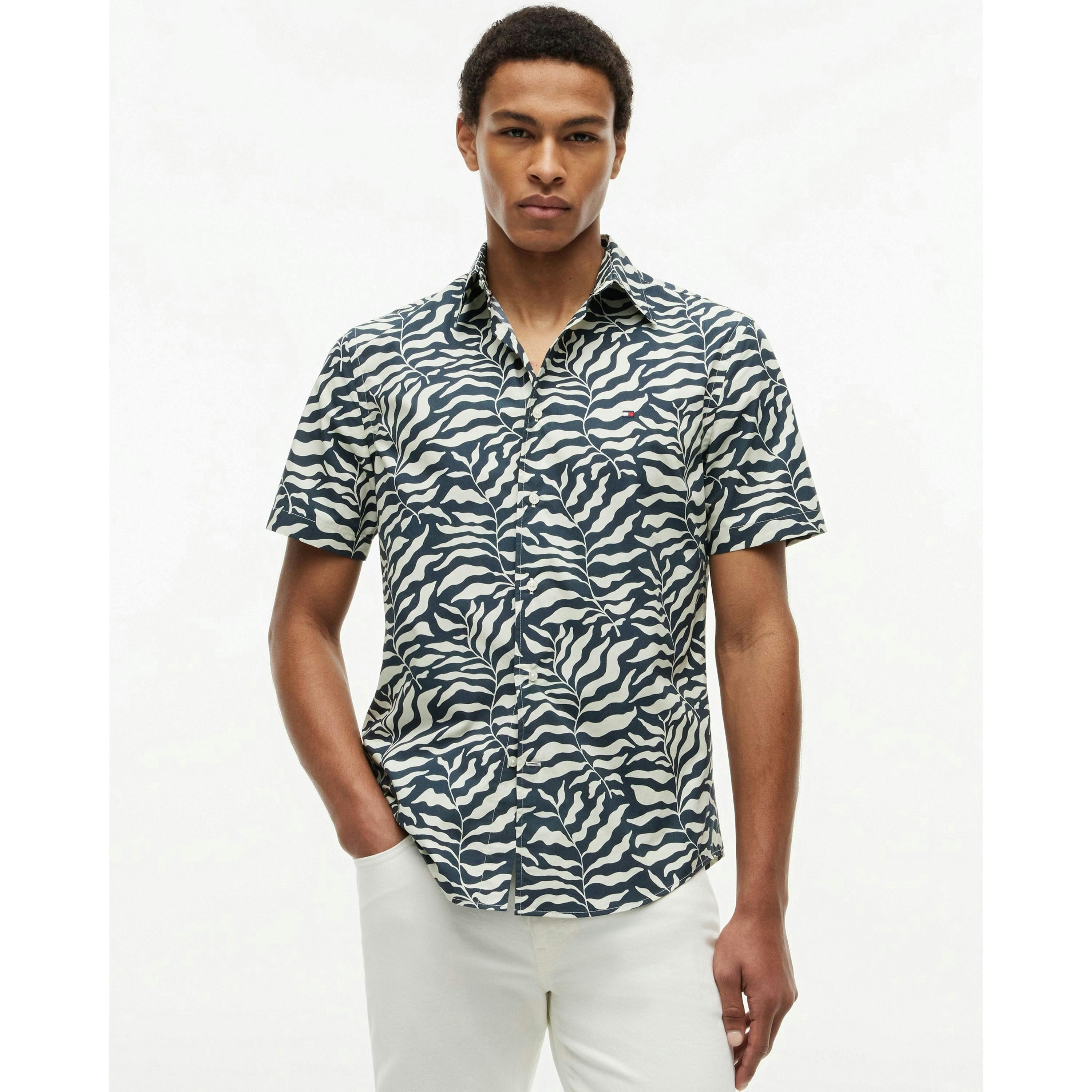 Tommy Hilfiger Allover Shirt  in Grey , view 1 of 5
