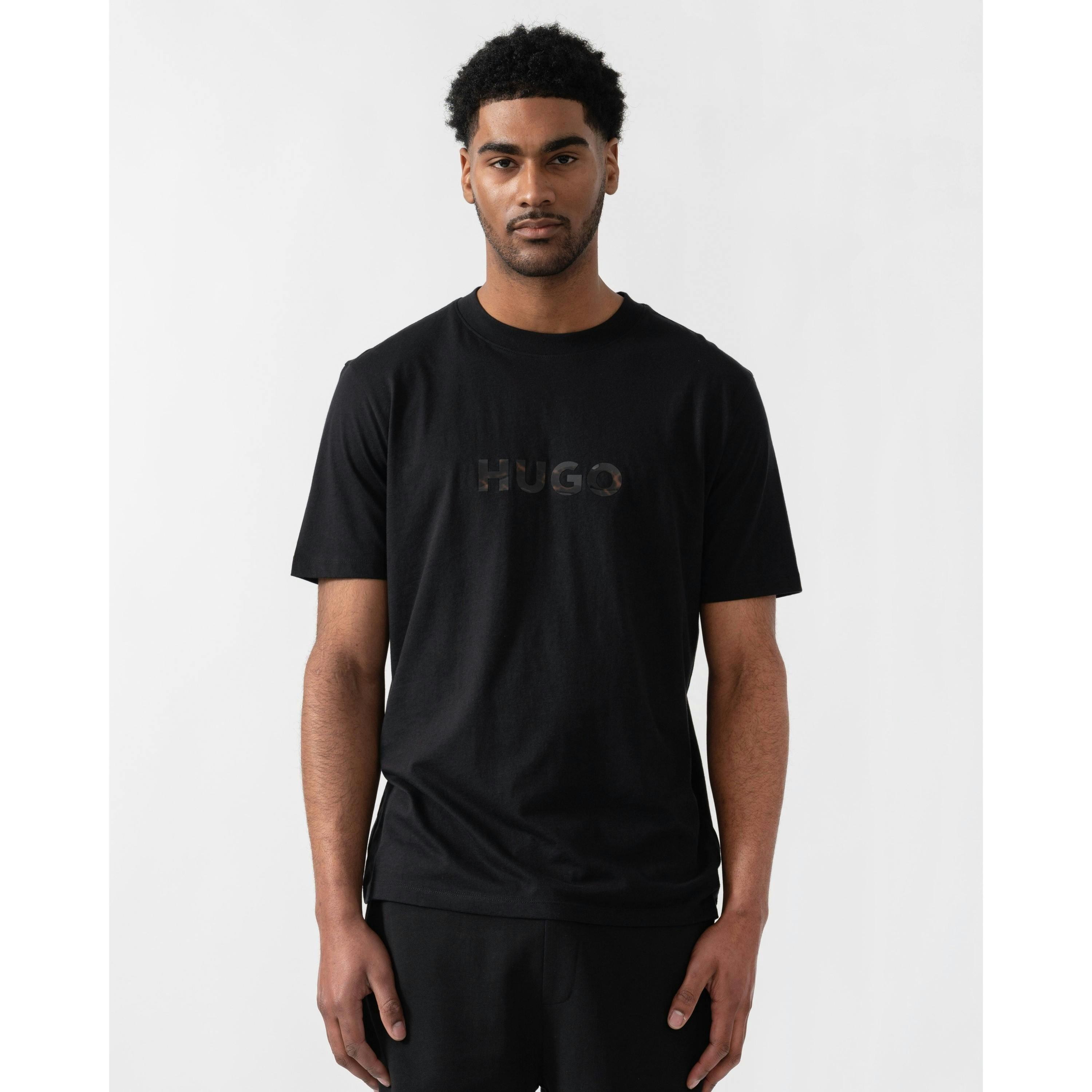 Hugo Boss Tortoise-Logo T-Shirt  in Black , view 1 of 4