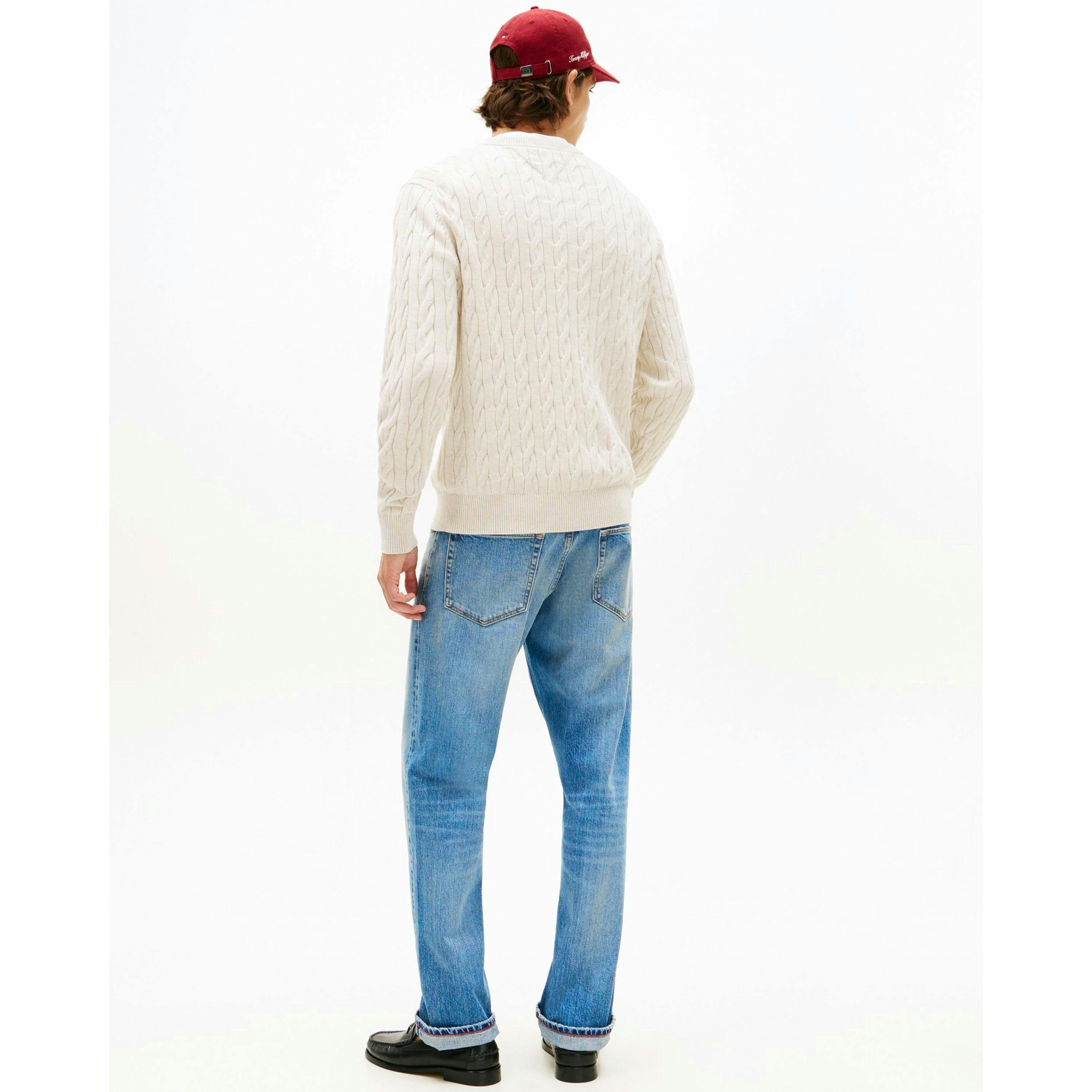 Tommy Hilfiger Cable Jumper  in Ivory , view 2 of 5