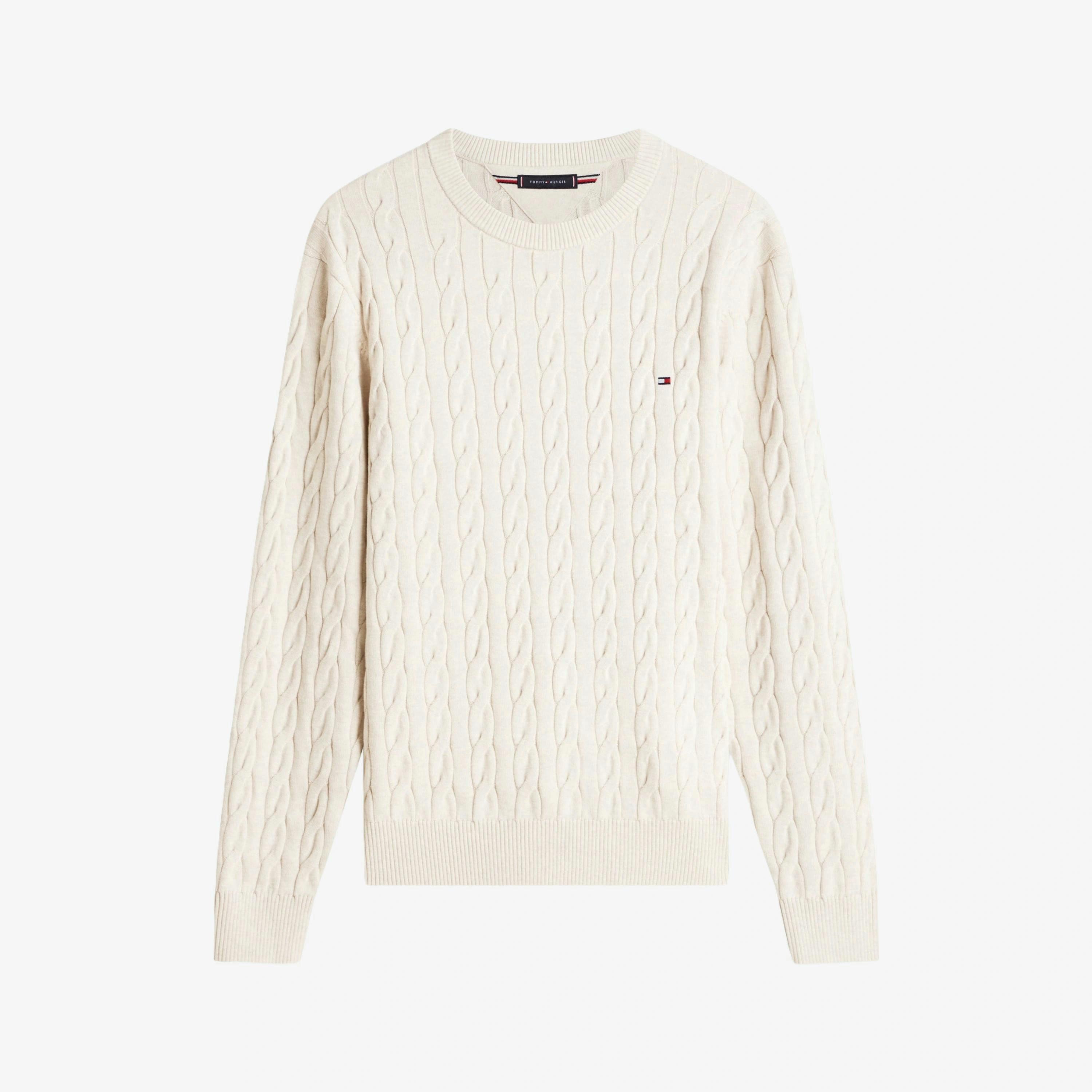 Tommy Hilfiger Cable Jumper  in Ivory , view 4 of 5