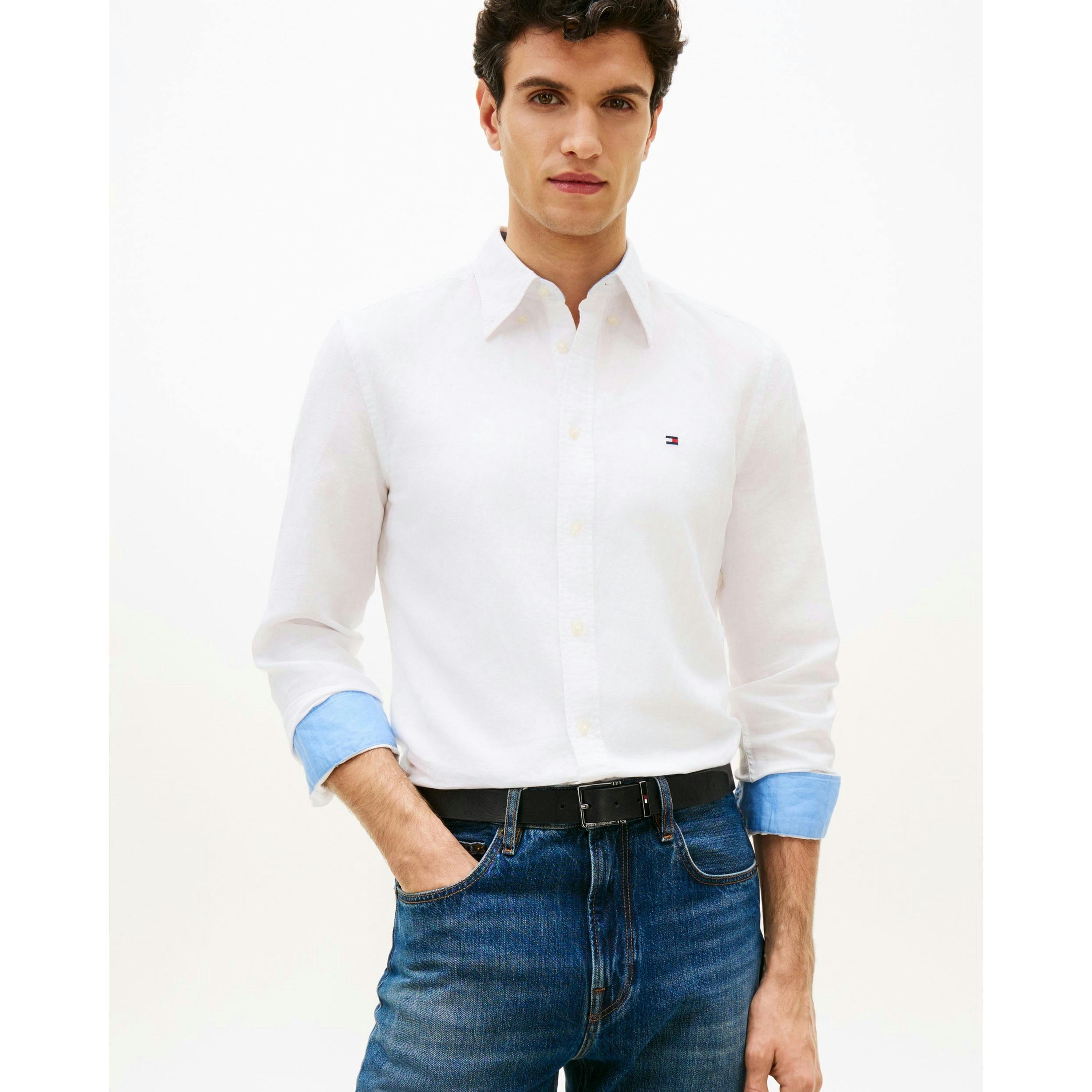 Tommy Hilfiger Solid Shirt  in White , view 1 of 5