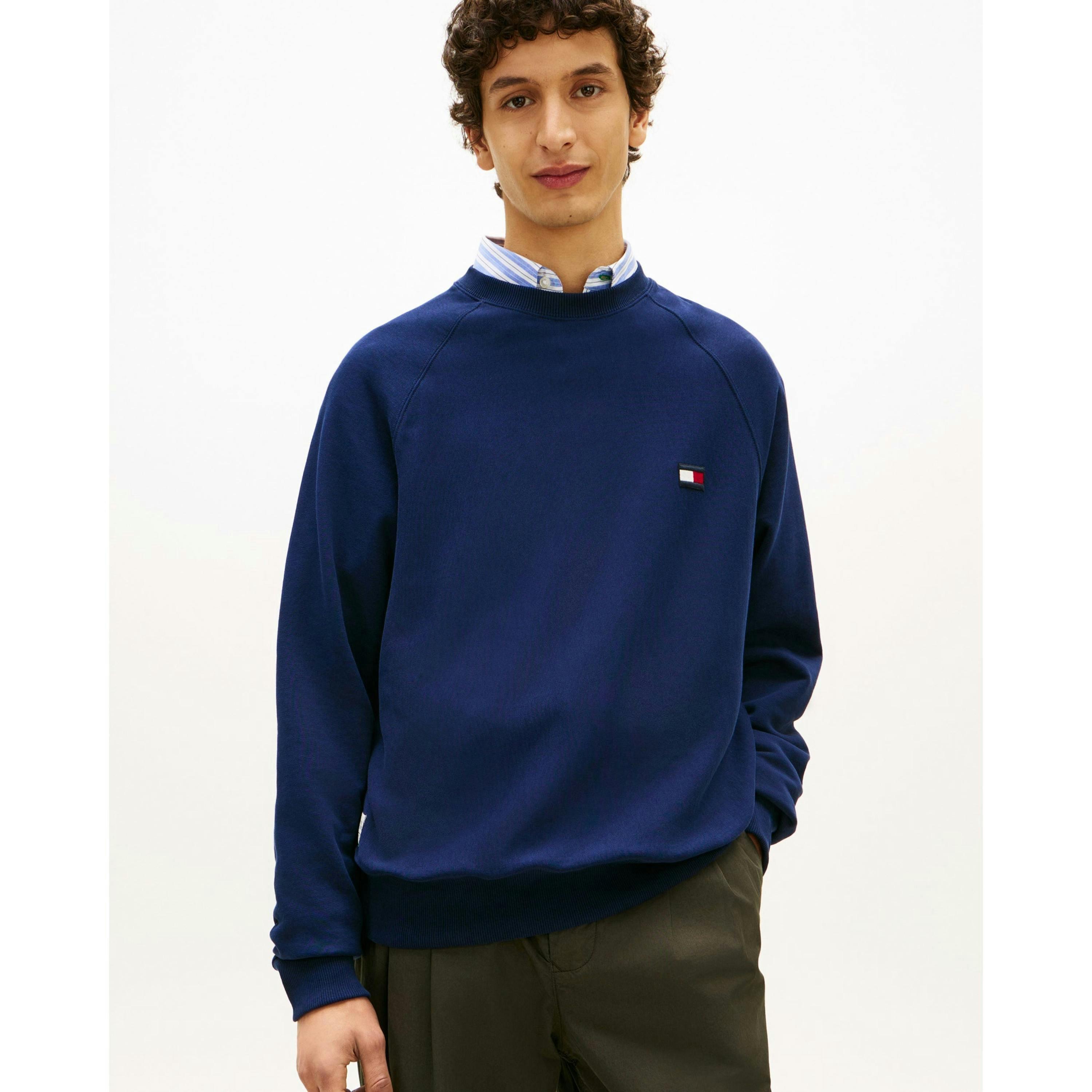 Tommy Hilfiger Tommy Flag Sweatshirt  in Blue , view 1 of 5