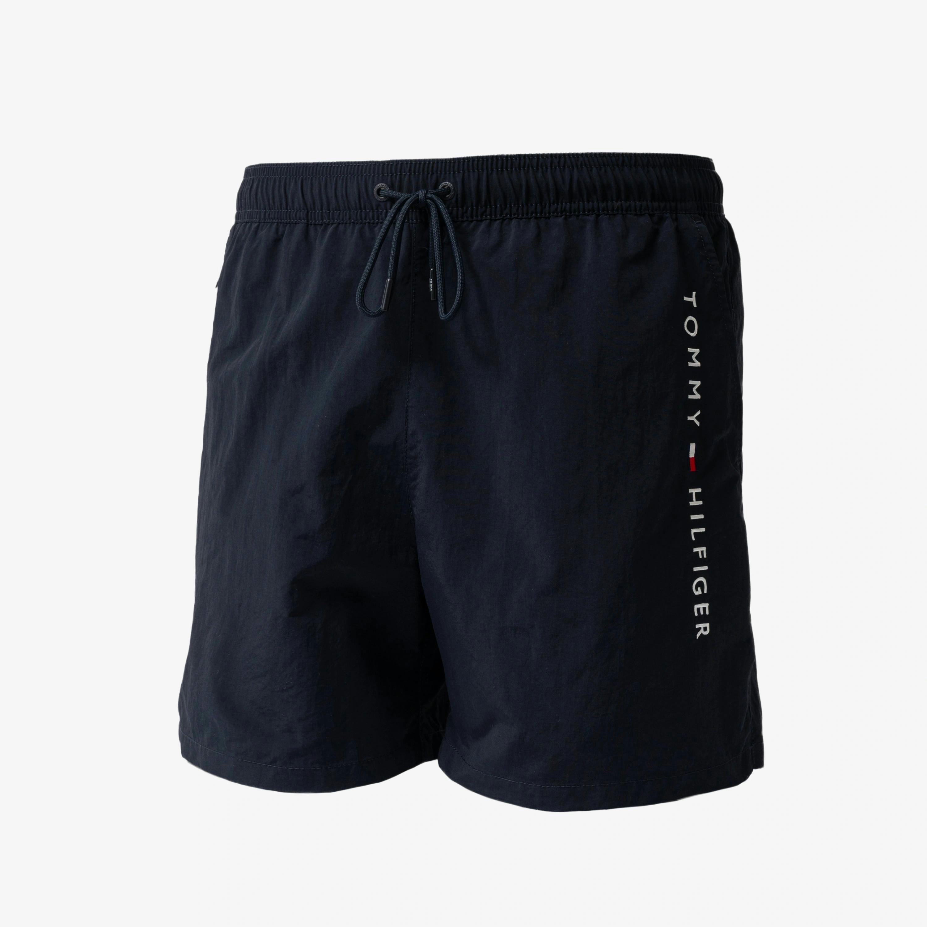 Tommy Hilfiger Logo Zip Pocket Chino Shorts  in Grey , view 1 of 3