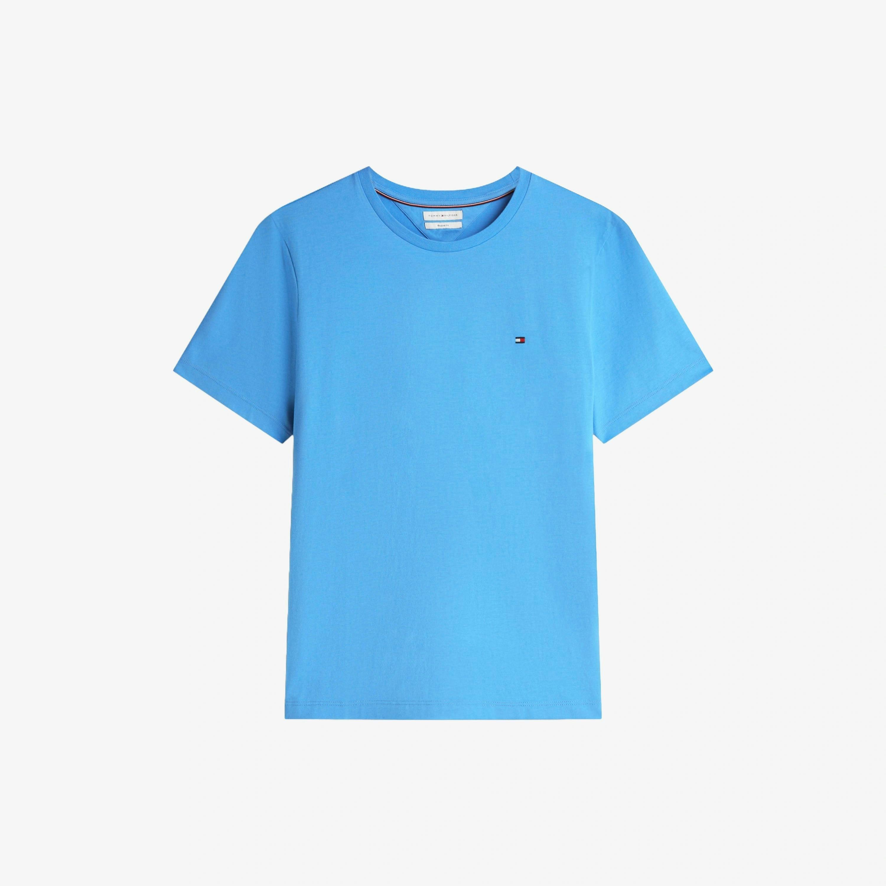 Tommy Hilfiger Solid T-Shirt  in Blue , view 4 of 5