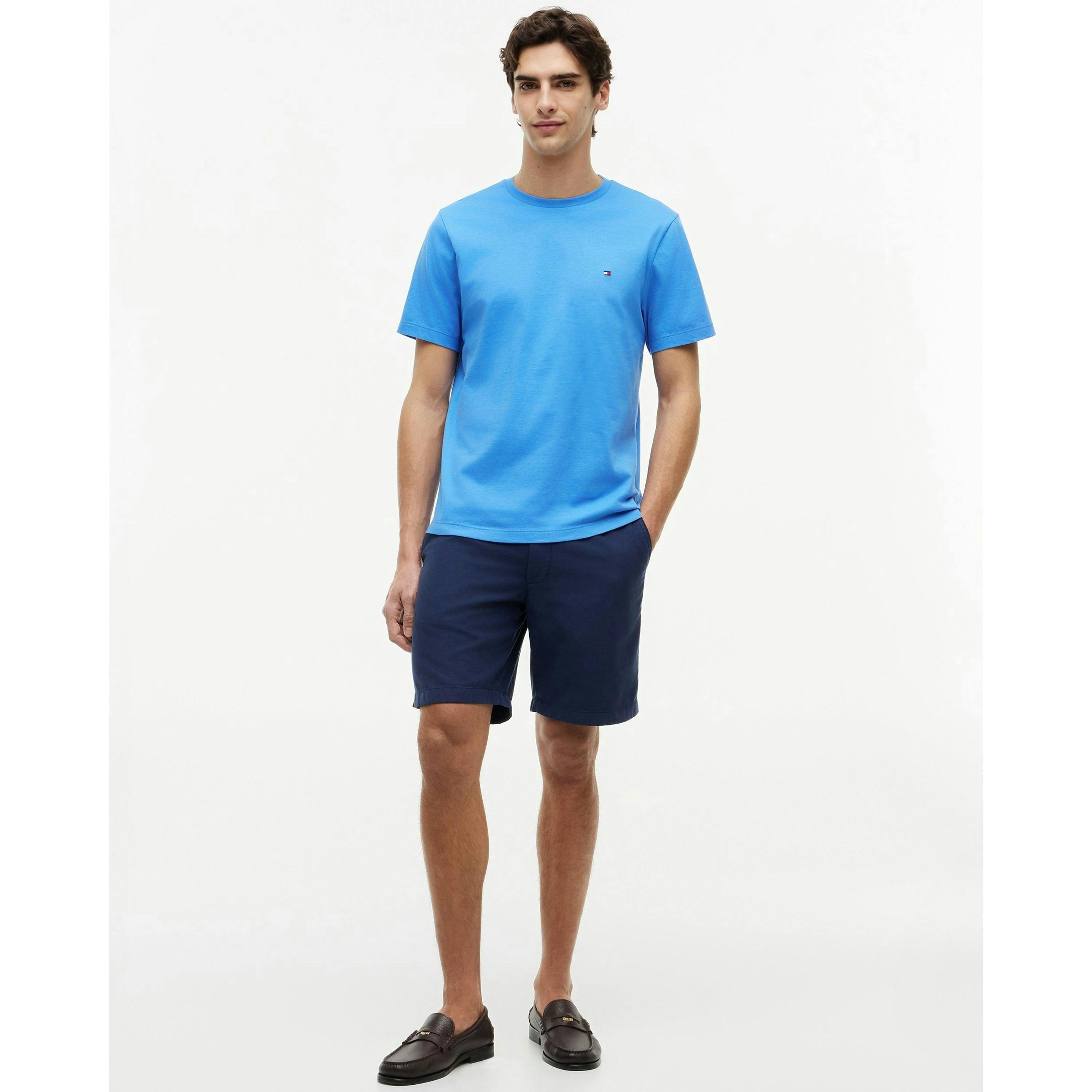 Tommy Hilfiger Solid T-Shirt  in Blue , view 5 of 5