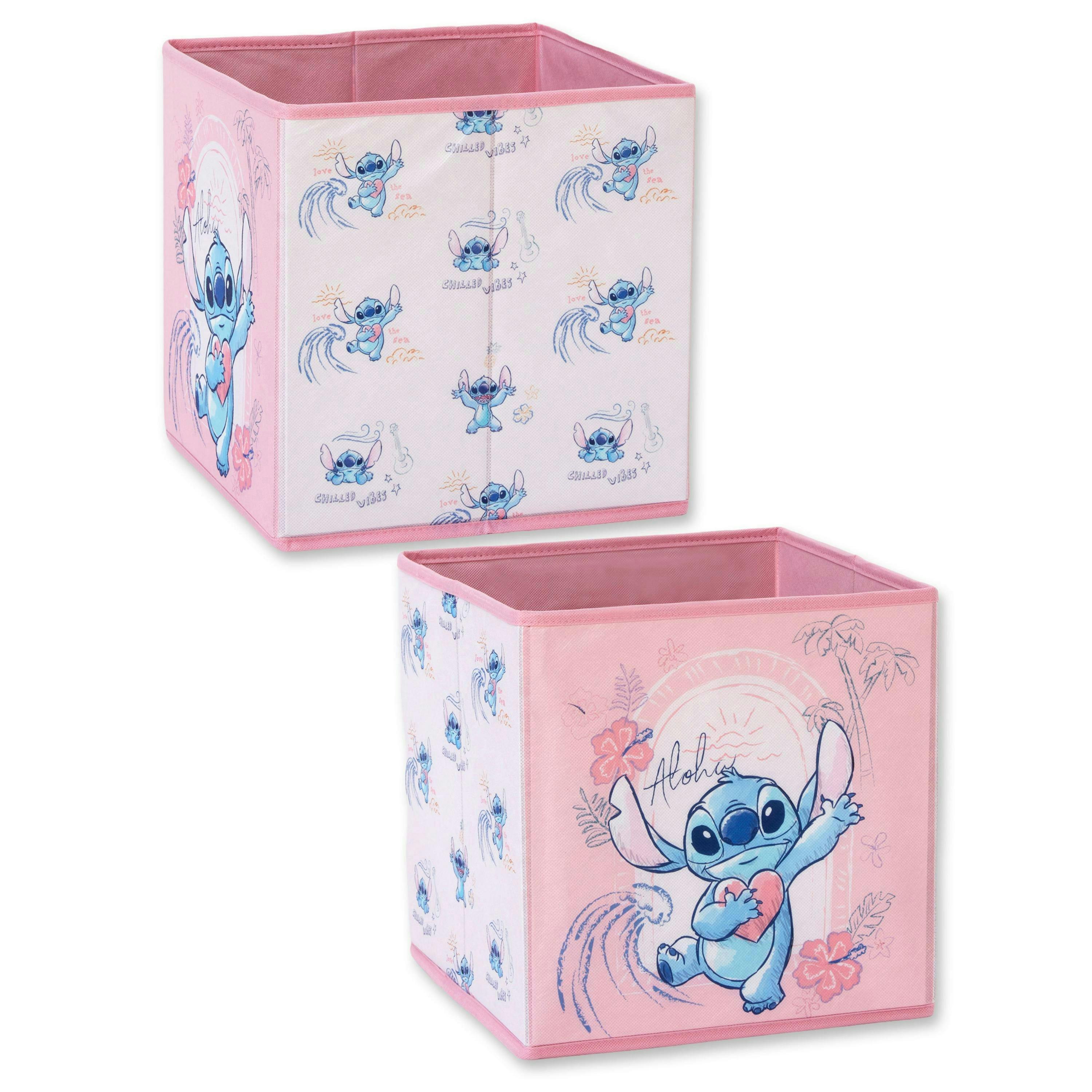 Lilo & Stitch Girls Pink Character Storage Cube Twin Pack By Vanilla Underground , view 1 of 4