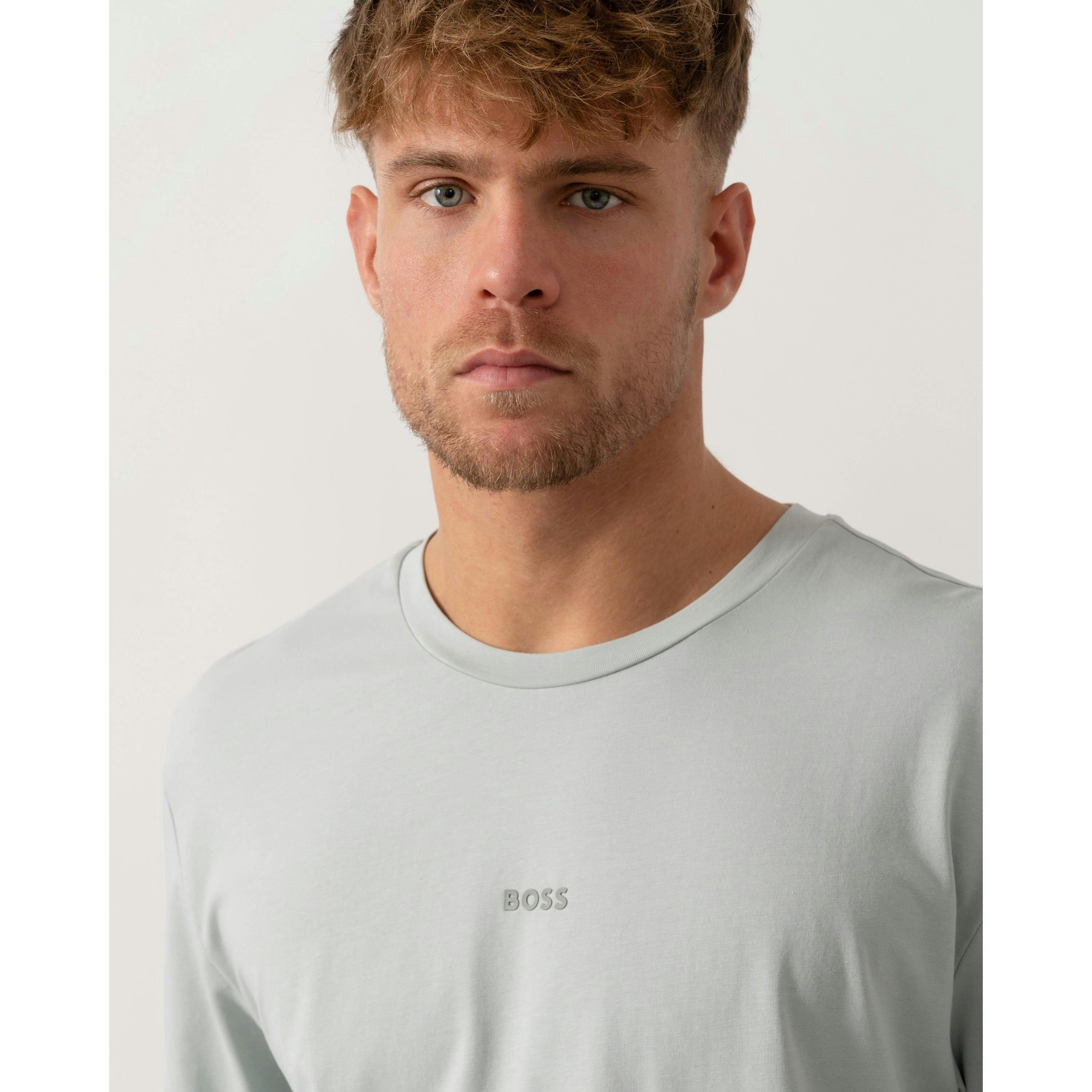 Hugo Boss Small Logo T-Shirt  in Blue , view 3 of 4