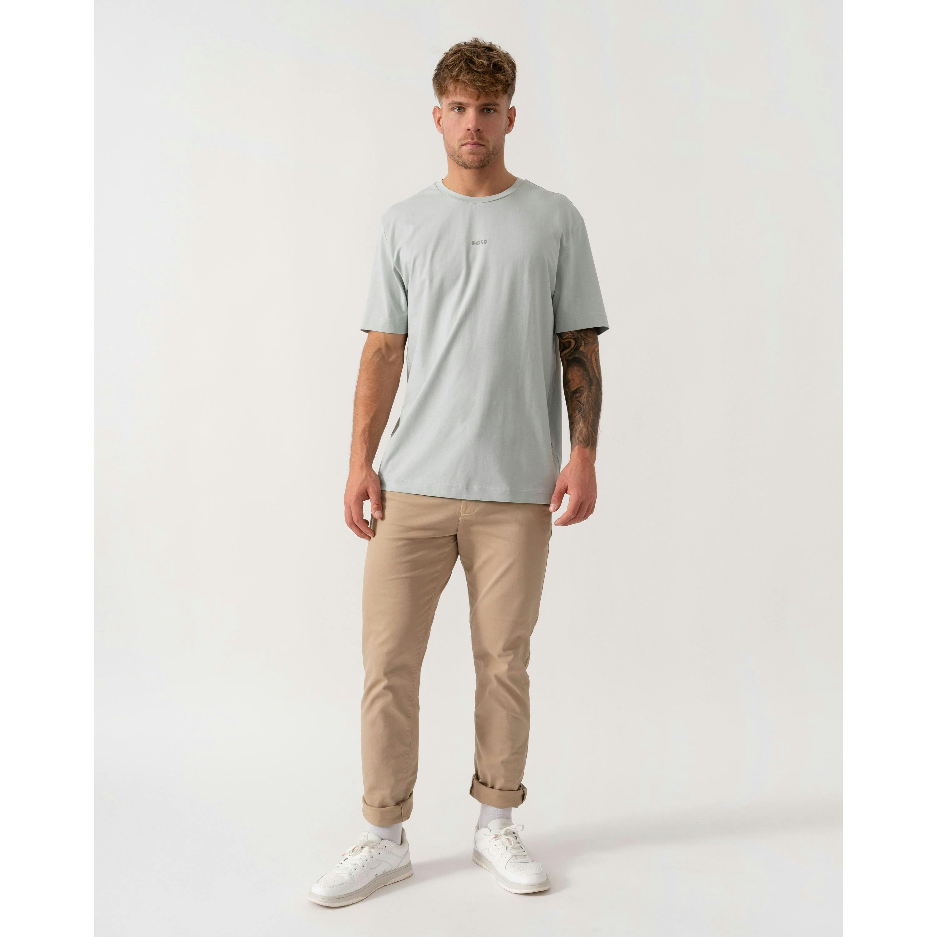 Hugo Boss Small Logo T-Shirt  in Blue , view 4 of 4