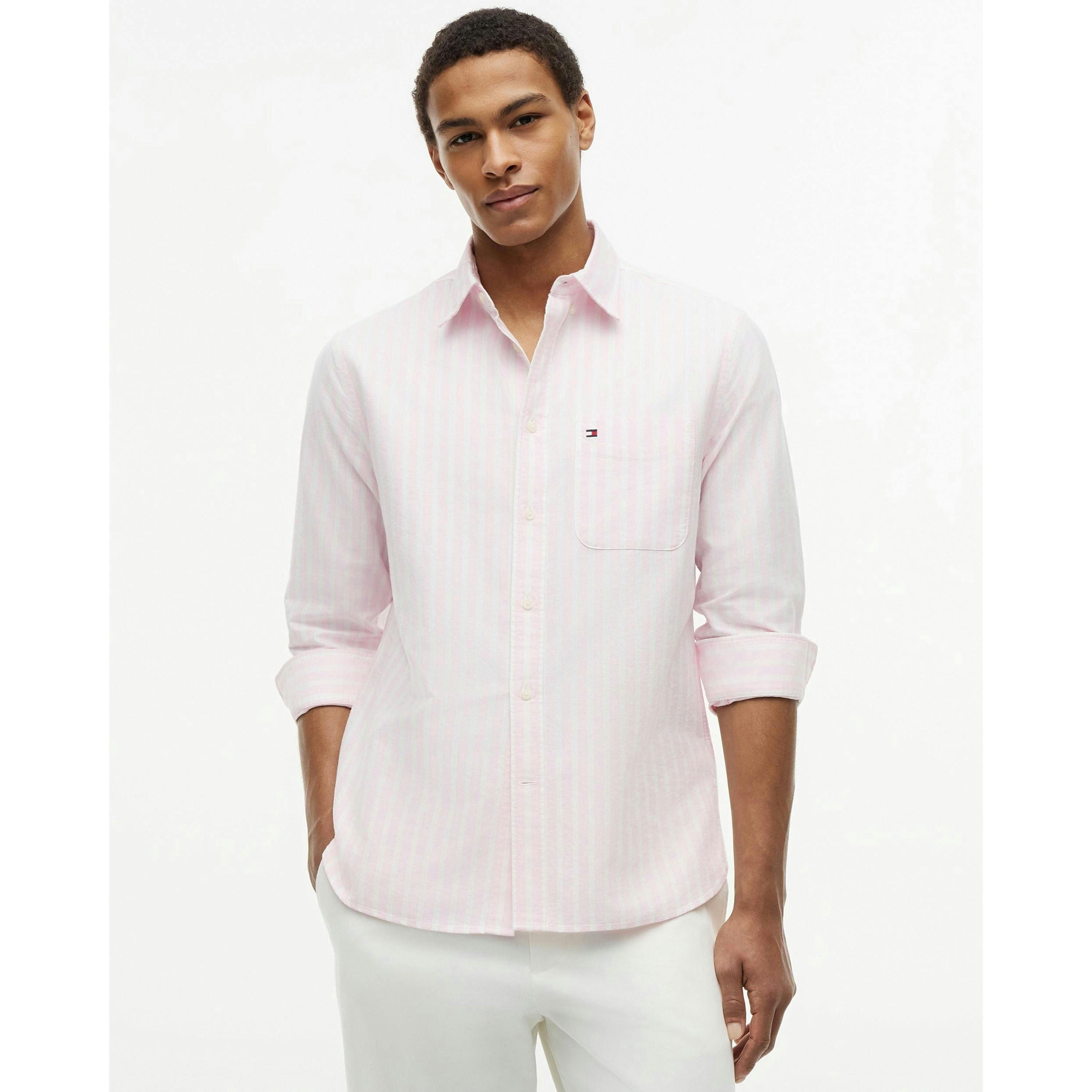 Tommy Hilfiger Striped Shirt  in Pink , view 1 of 5