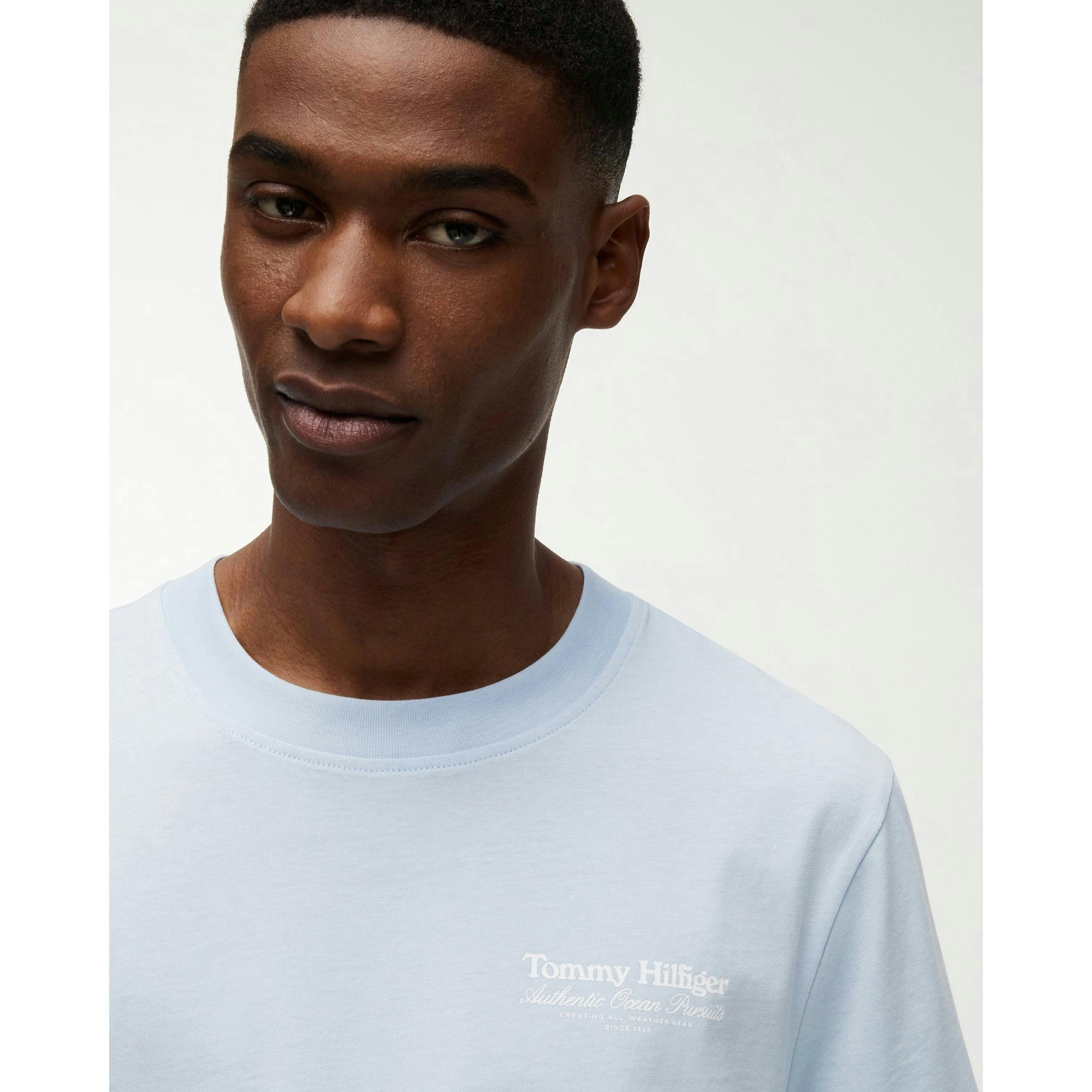 Tommy Hilfiger Nautical Back Graphic T-Shirt  in Blue , view 3 of 5