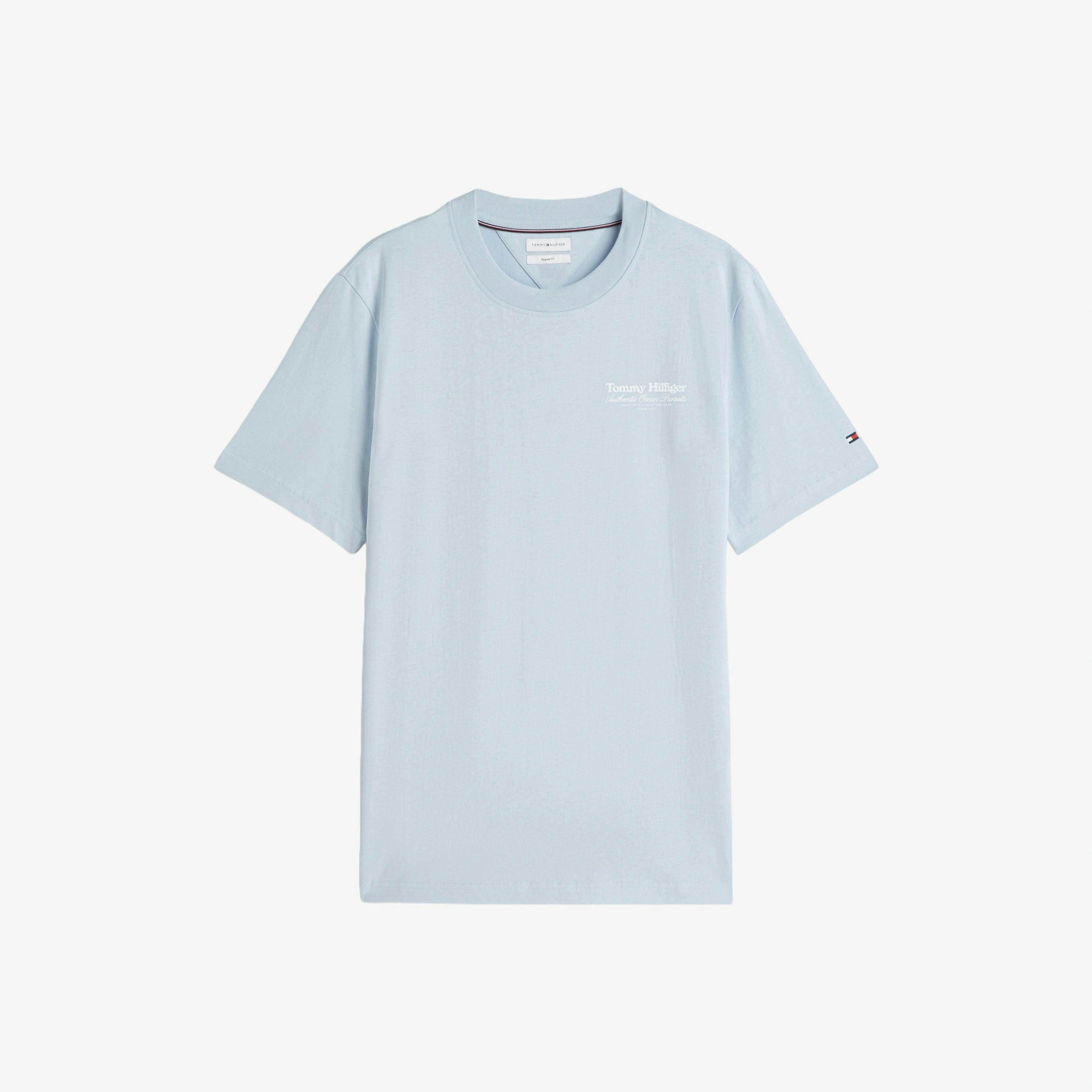 Tommy Hilfiger Nautical Back Graphic T-Shirt  in Blue , view 4 of 5