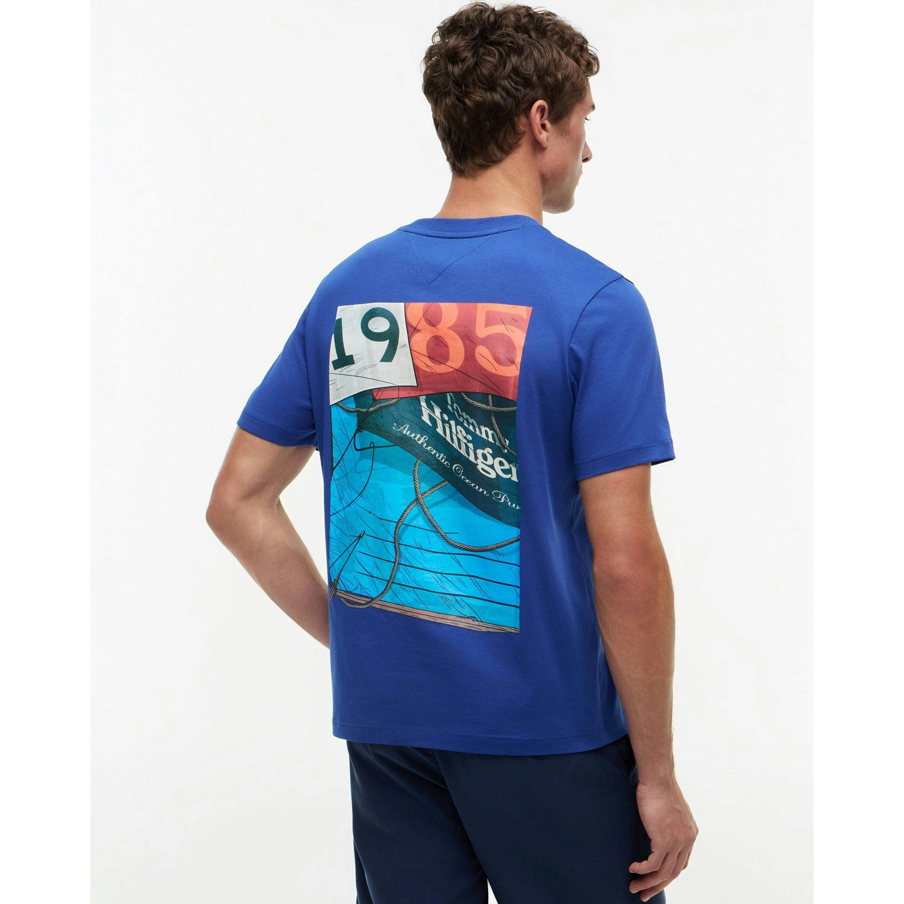 Tommy Hilfiger Nautical T-Shirt  in Purple , view 2 of 5
