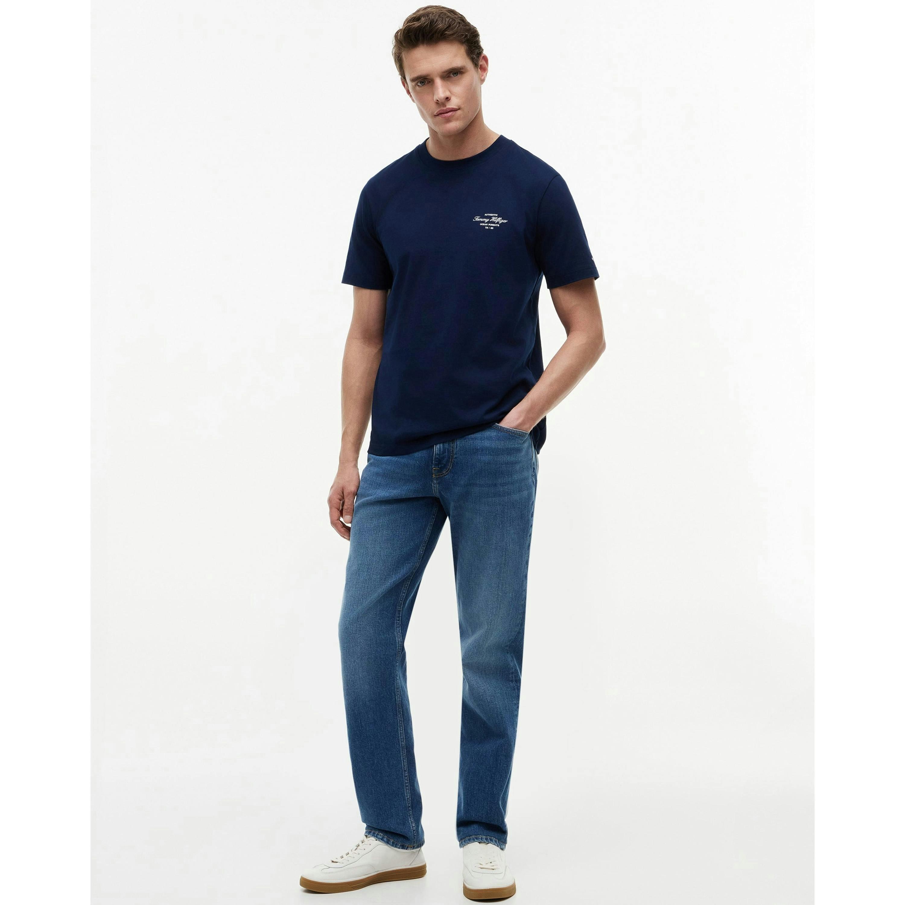 Tommy Hilfiger Nautical Back Photo T-Shirt  in Blue , view 5 of 5