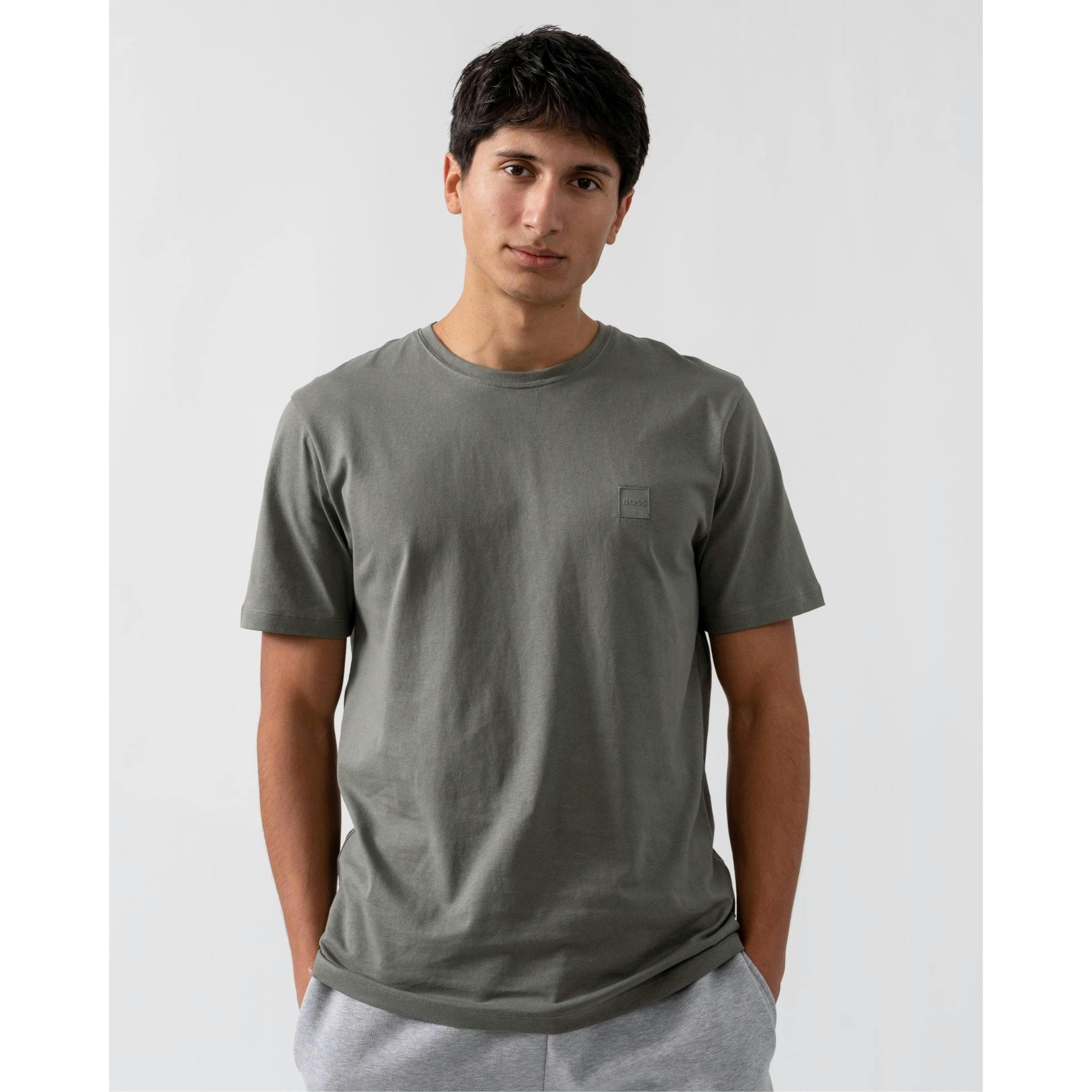 Hugo Boss Logo Patch T-Shirt  in Grey , view 1 of 3