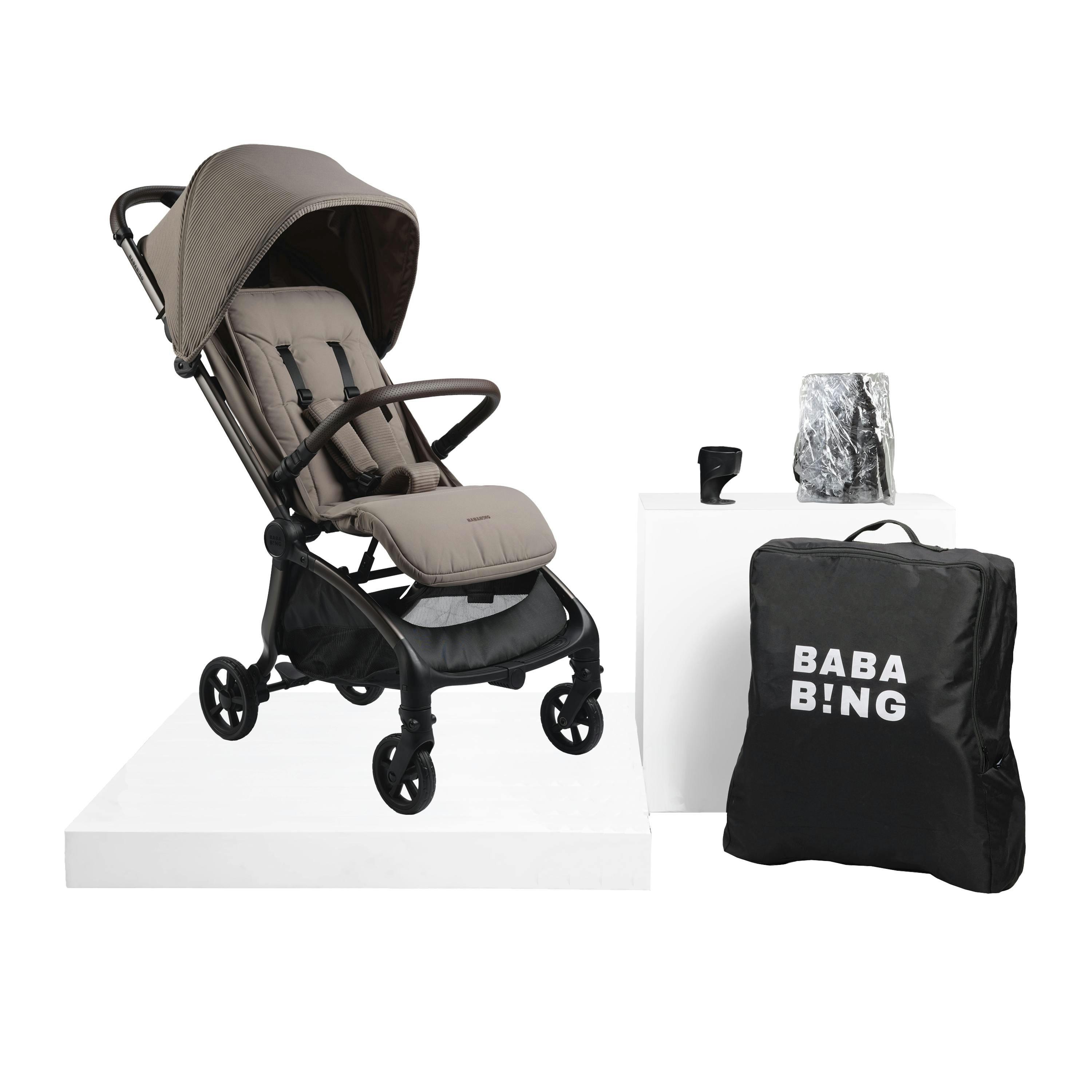 Bababing | imi Travel Pushchair | Auto Fold Compact Stroller | Minky , view 1 of 6