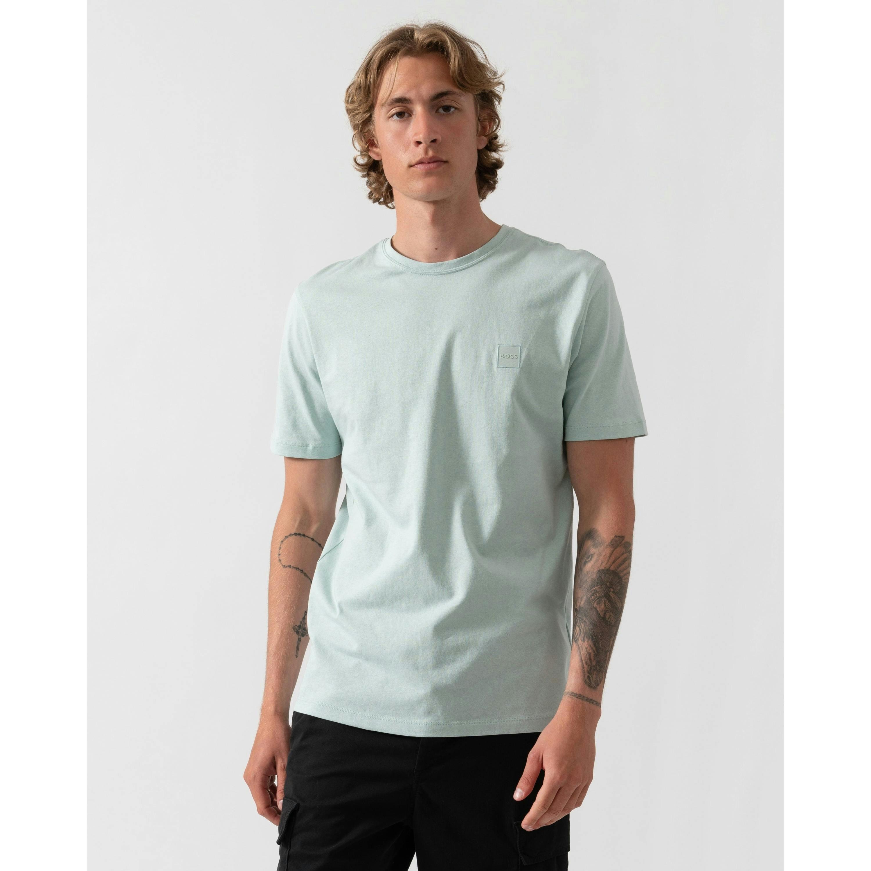 Hugo Boss Logo Patch T-Shirt  in Blue , view 1 of 4