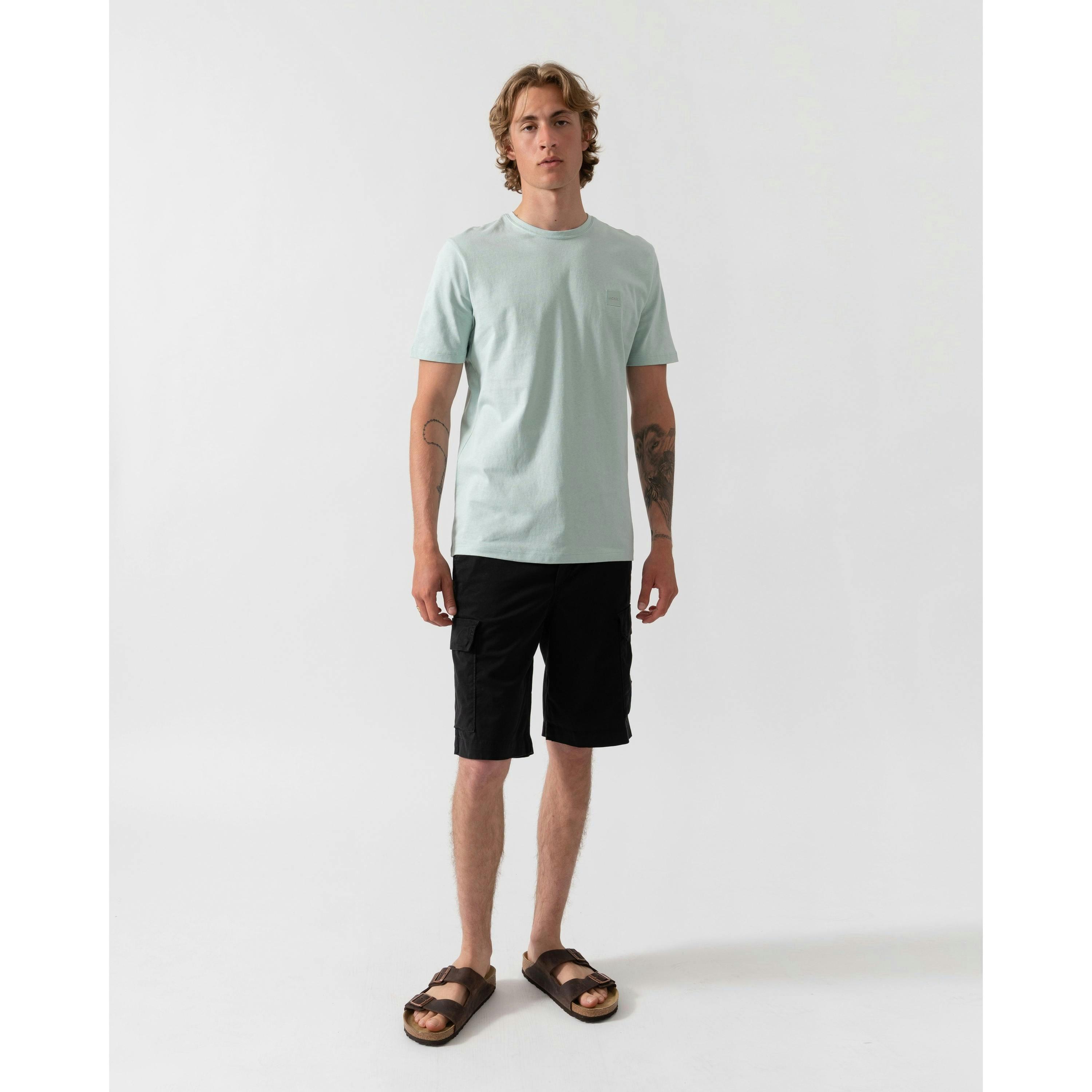 Hugo Boss Logo Patch T-Shirt  in Blue , view 4 of 4