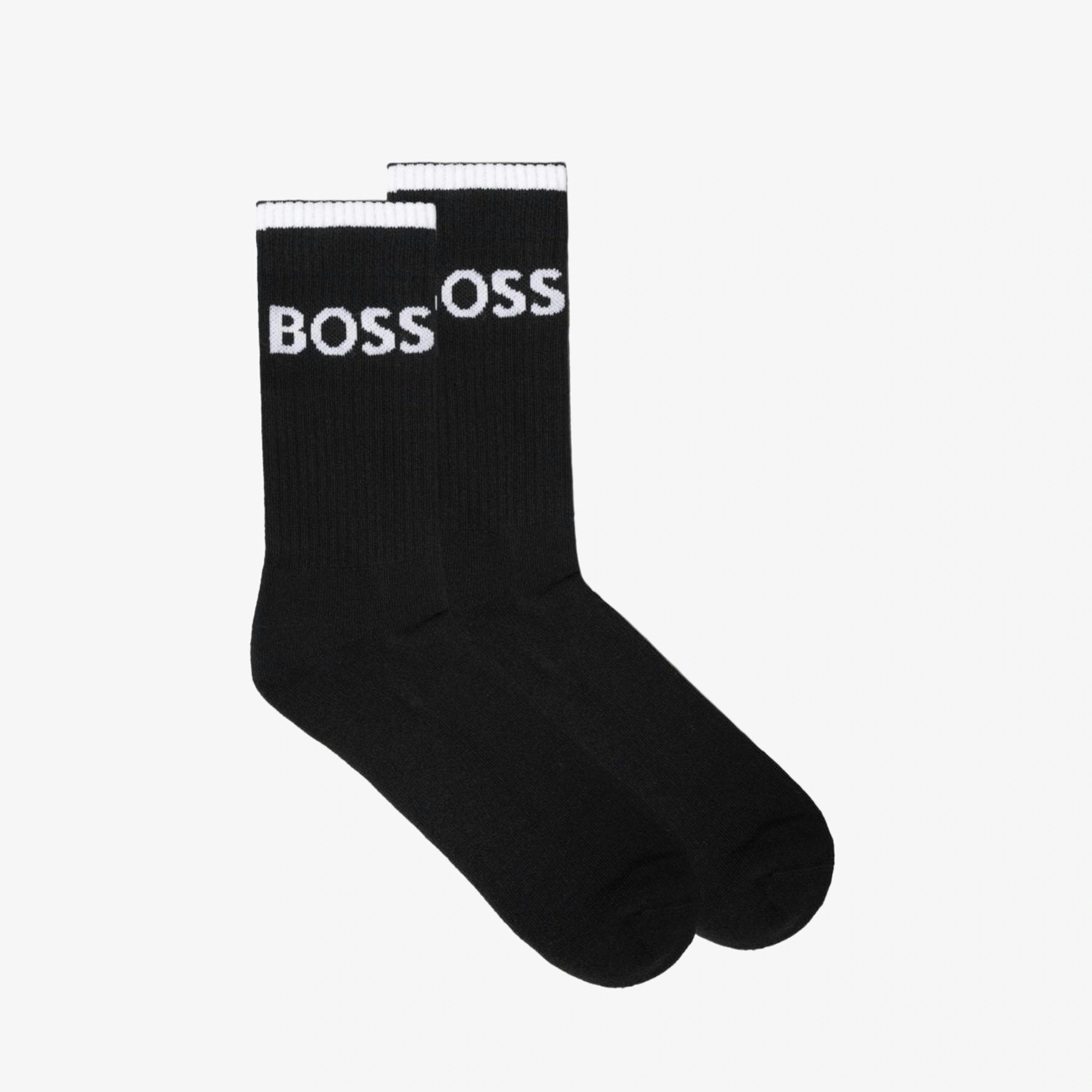 Hugo Boss Stripe Socks  in Black , view 1 of 3