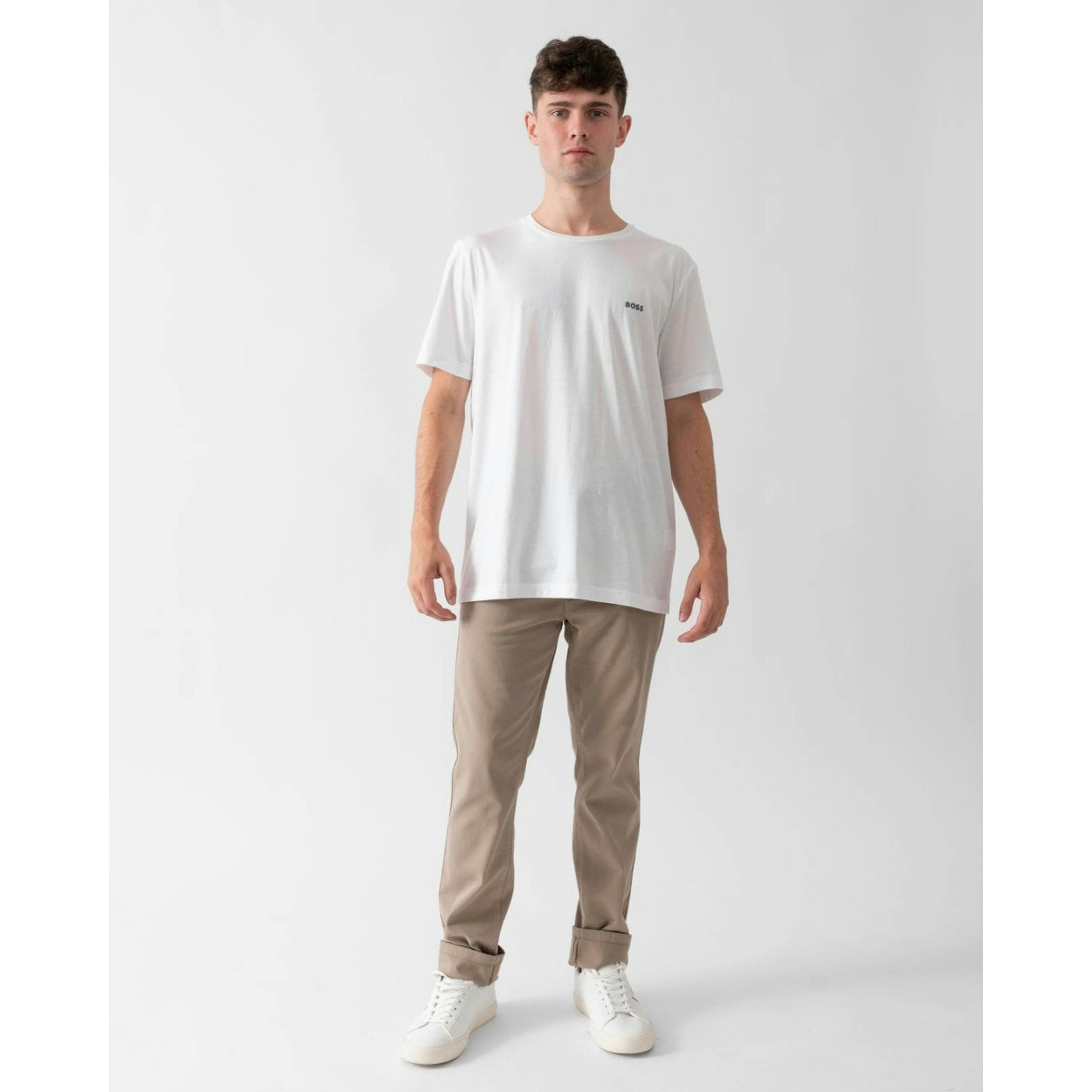 Hugo Boss Logo T-Shirt  in White , view 4 of 4