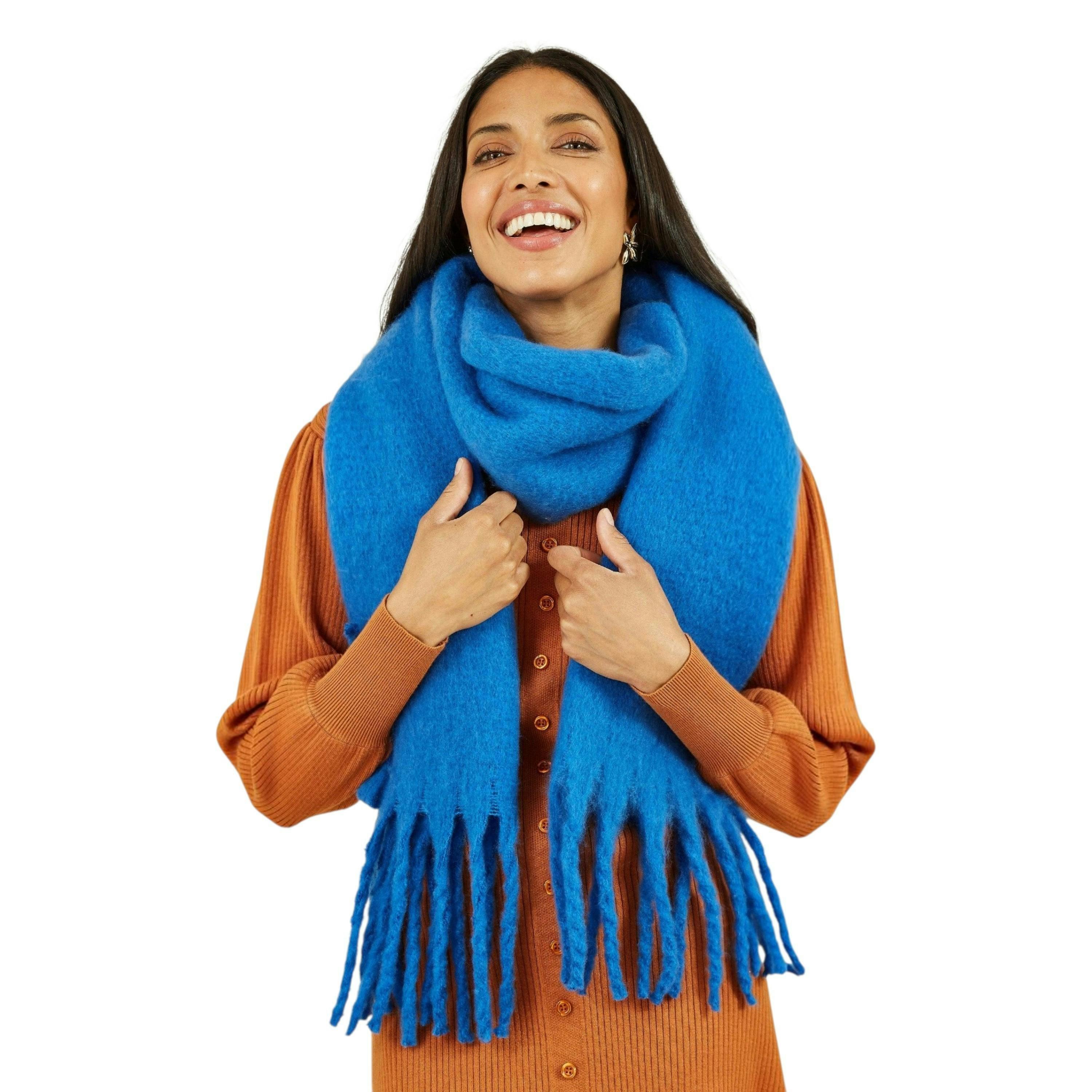 Yumi Blue Soft Touch Scarf , view 1 of 1